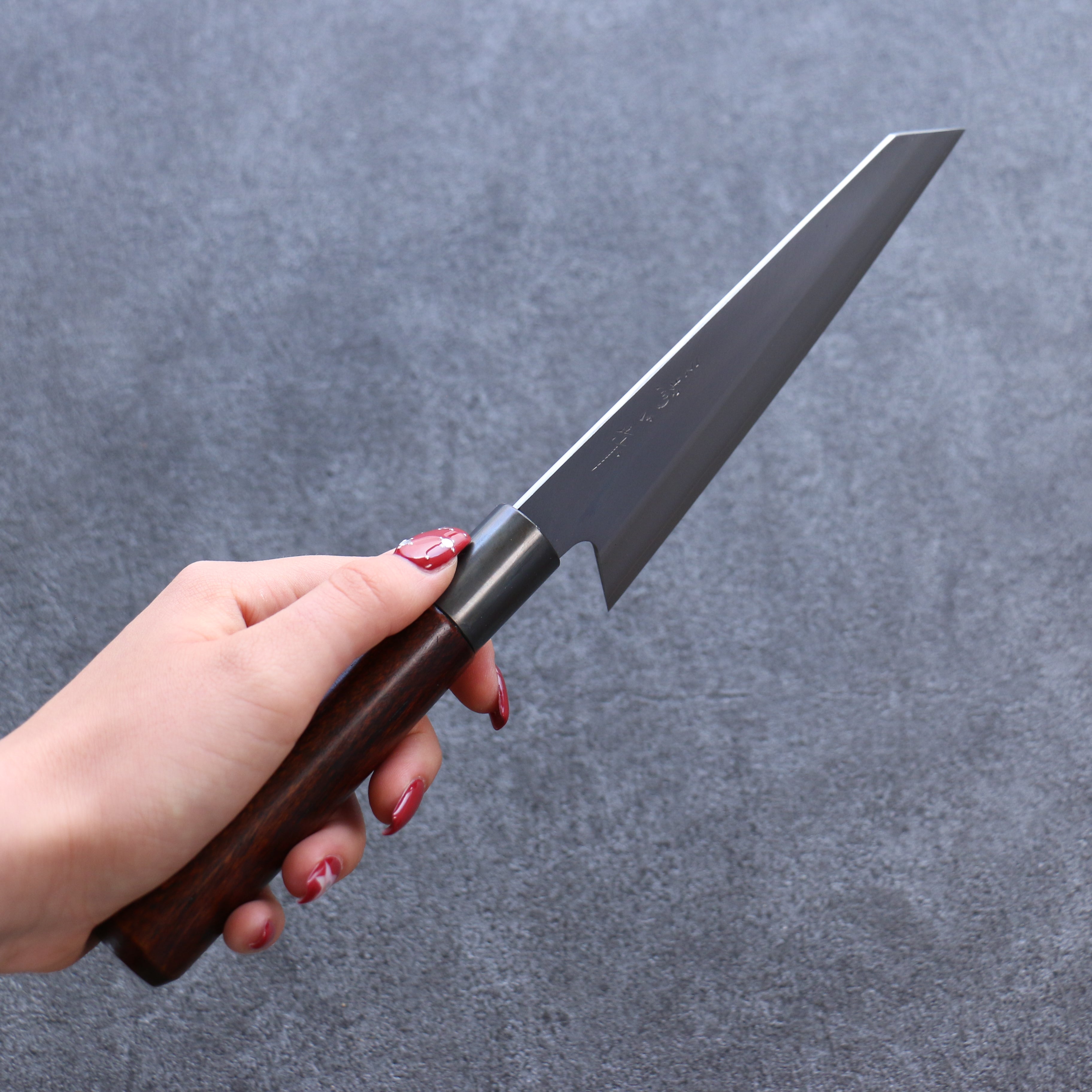 Misuzu VG10 Kasumitogi Small Bunka 150mm Brown Lacquered Handle - Seisuke Knife