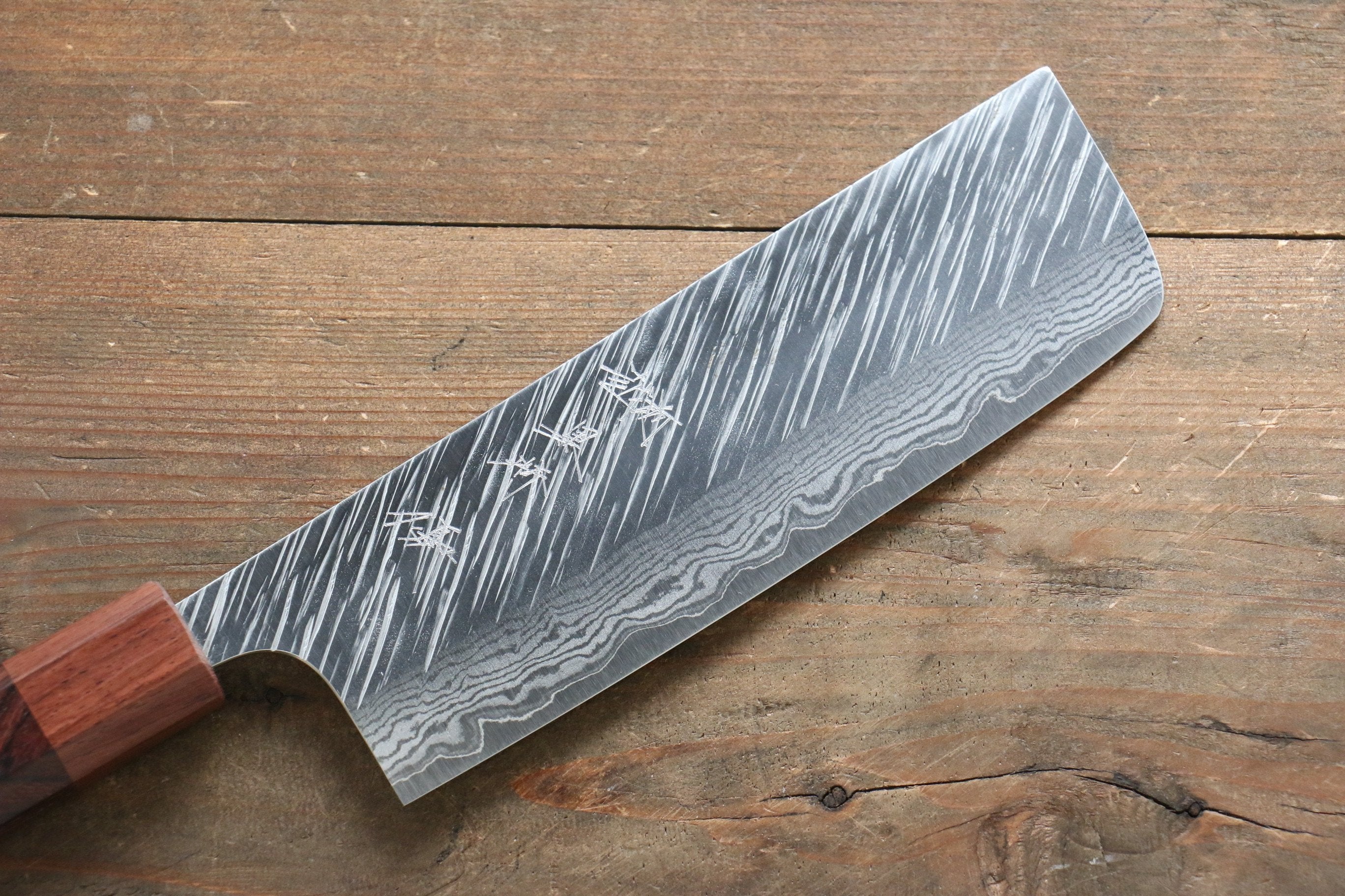 Yu Kurosaki Fujin VG10 Hammered Damascus Nakiri 165mm - Seisuke Knife