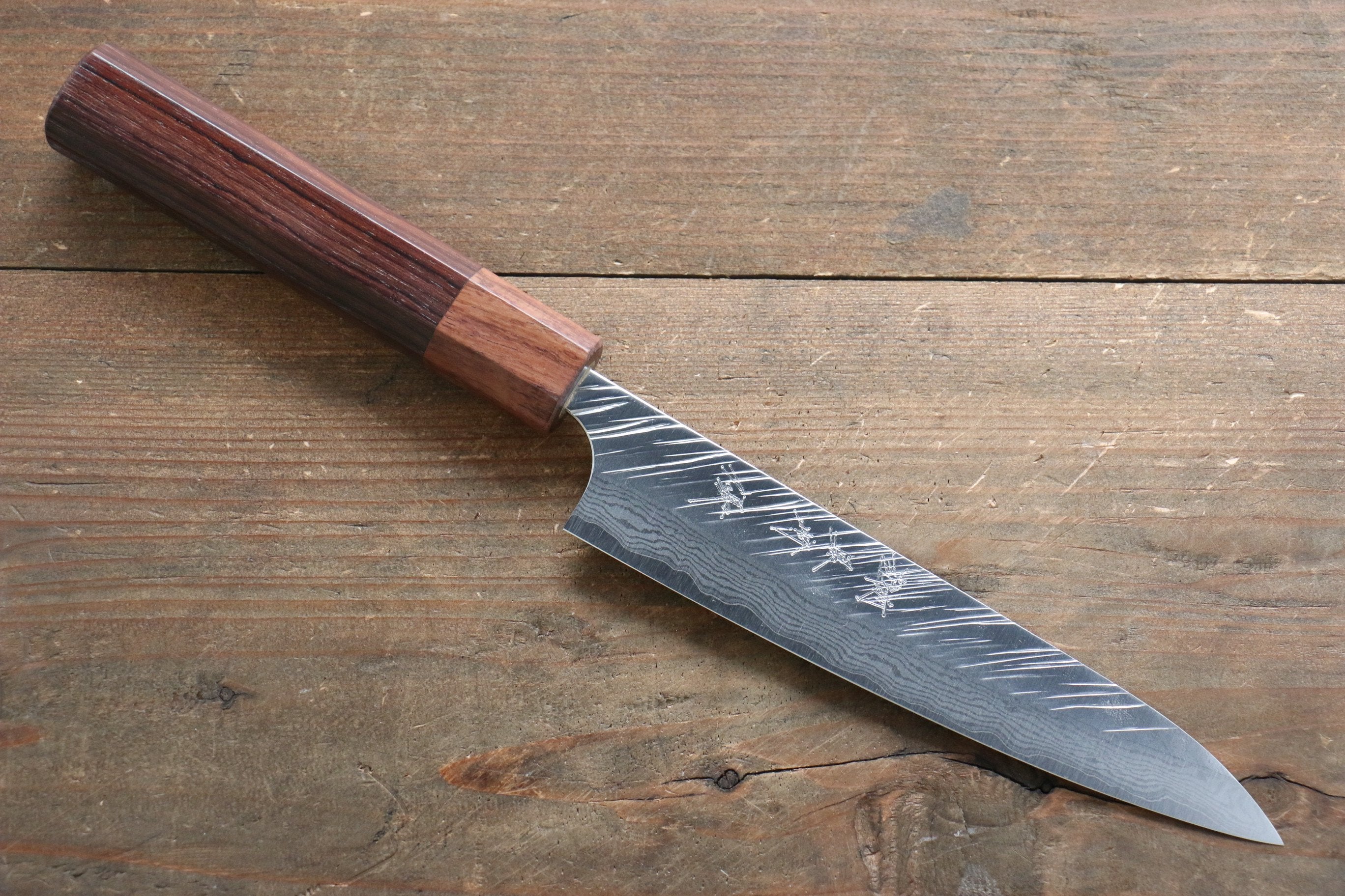 Yu Kurosaki Fujin VG10 Hammered Damascus Petty-Utility 150mm - Seisuke Knife