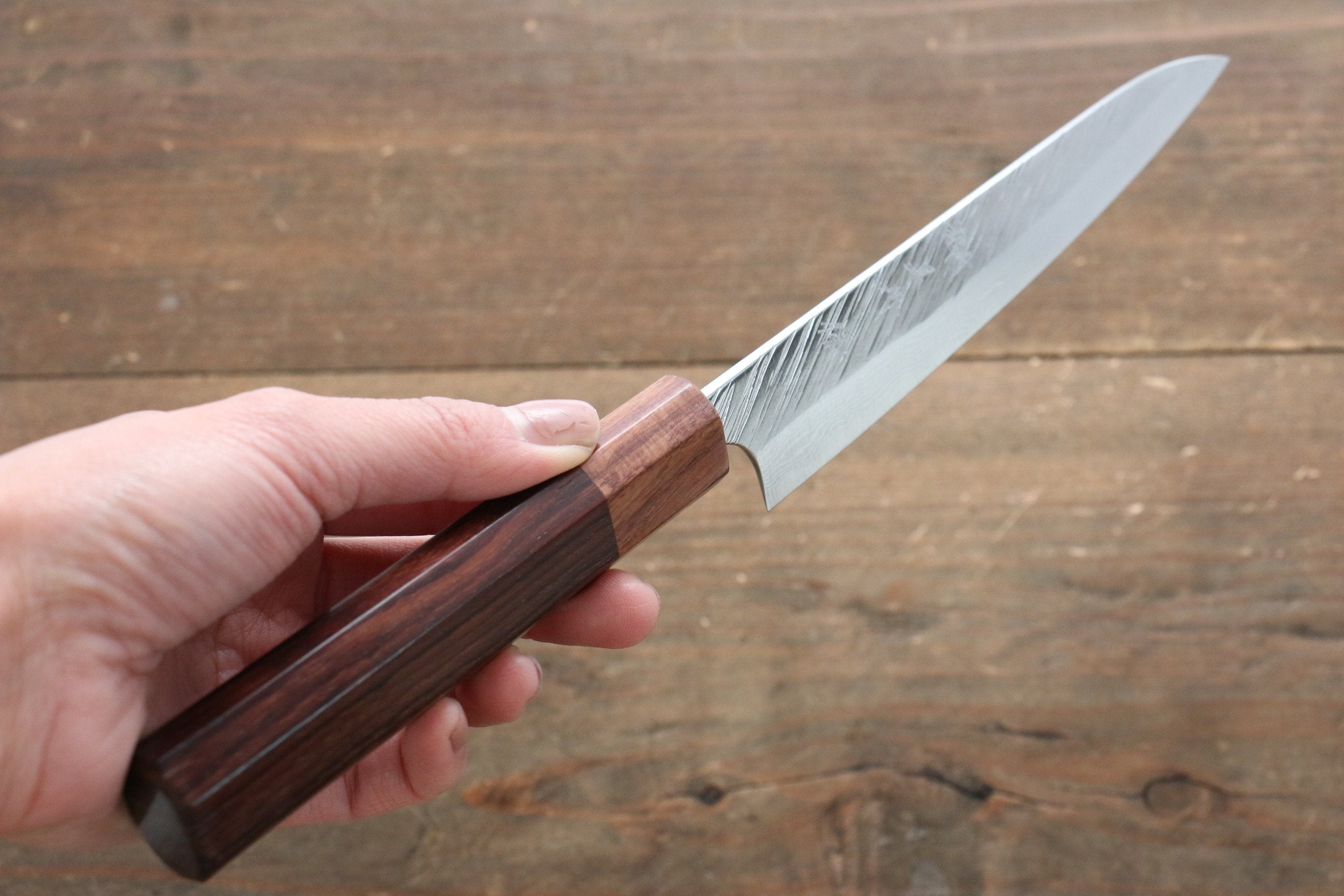 Yu Kurosaki Fujin VG10 Hammered Damascus Petty-Utility 150mm - Seisuke Knife