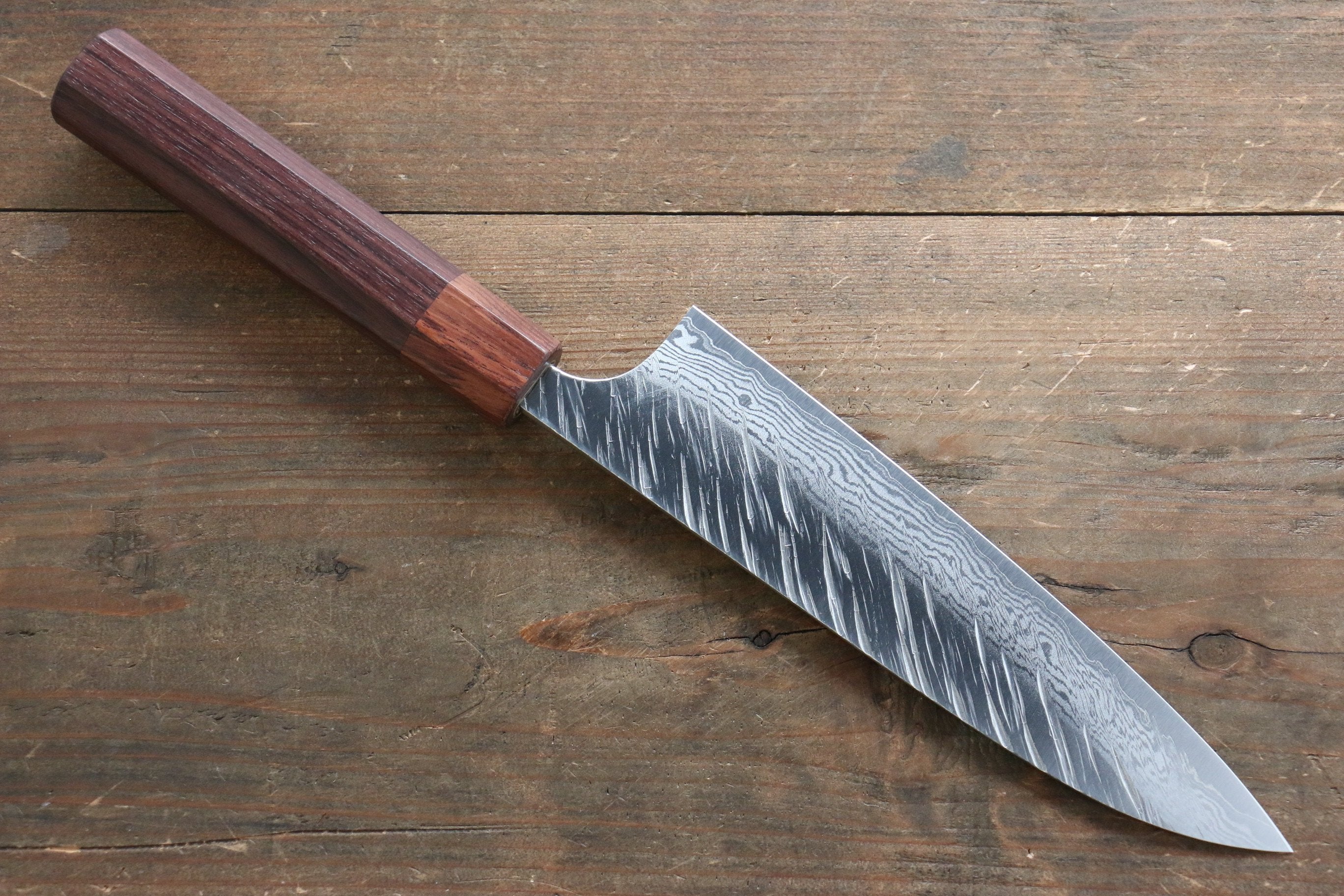 Yu Kurosaki Fujin VG10 Hammered Damascus Gyuto 180mm - Seisuke Knife