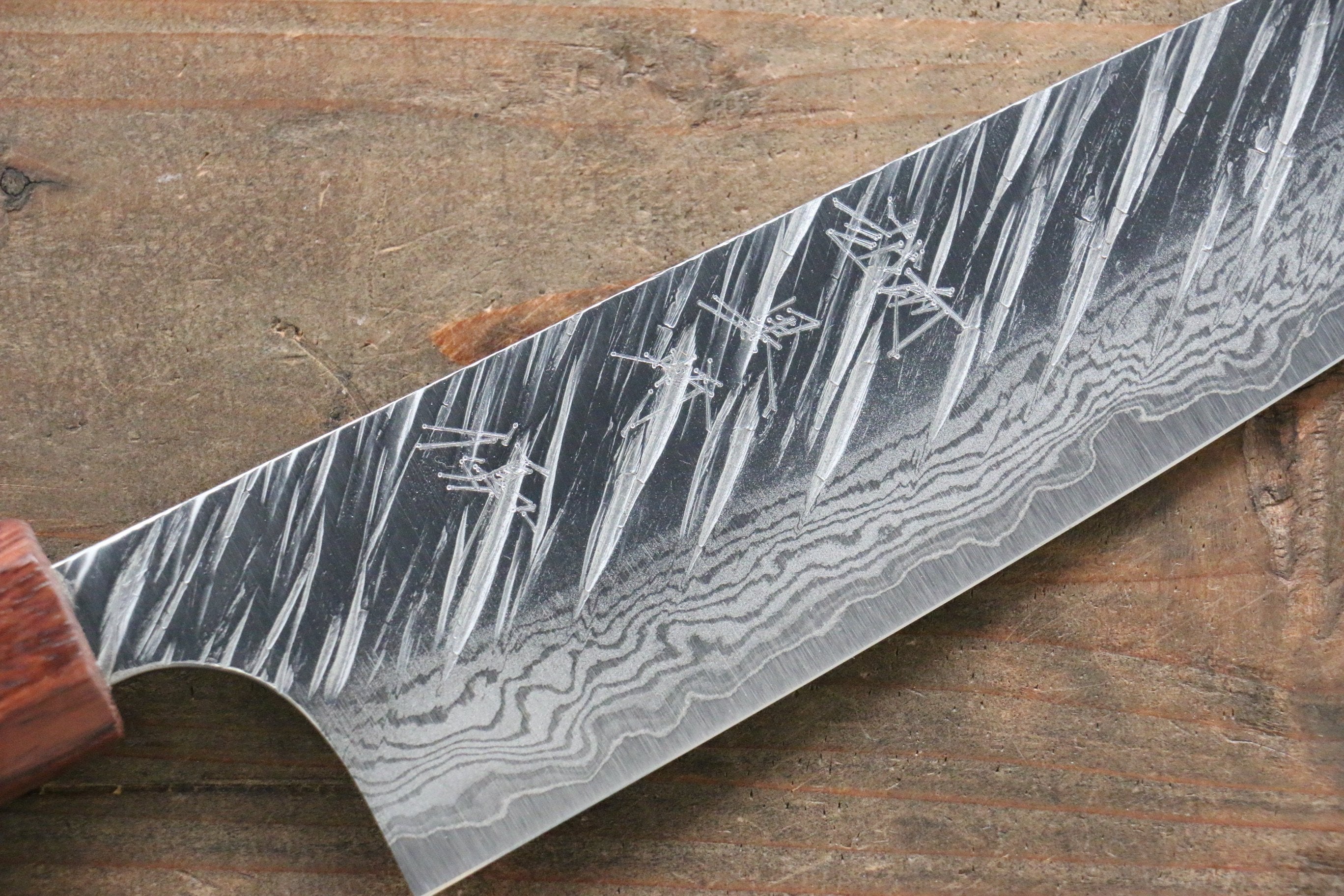 Yu Kurosaki Fujin VG10 Hammered Damascus Gyuto 180mm - Seisuke Knife