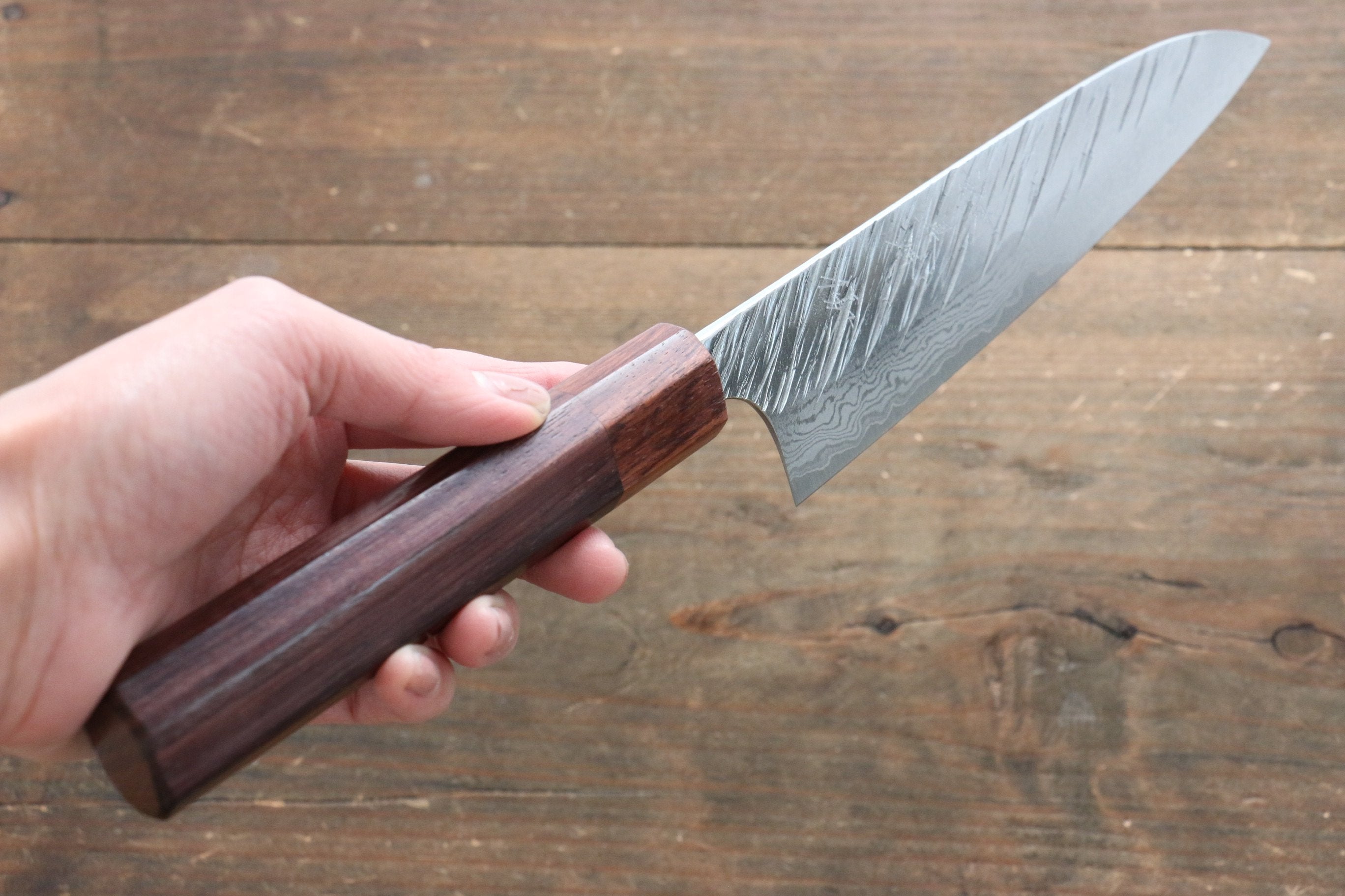 Yu Kurosaki Fujin VG10 Hammered Damascus Gyuto 180mm - Seisuke Knife