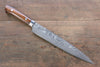 Takeshi Saji SG2 Black Damascus Sujihiki 240mm Ironwood Handle - Seisuke Knife - Slide 1