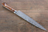 Takeshi Saji SG2 Black Damascus Sujihiki 240mm Ironwood Handle - Seisuke Knife - Slide 2