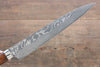 Takeshi Saji SG2 Black Damascus Sujihiki 240mm Ironwood Handle - Seisuke Knife - Slide 4