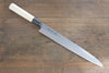 Sakai Takayuki Kasumitogi White Steel Yanagiba Magnolia Handle - Seisuke Knife