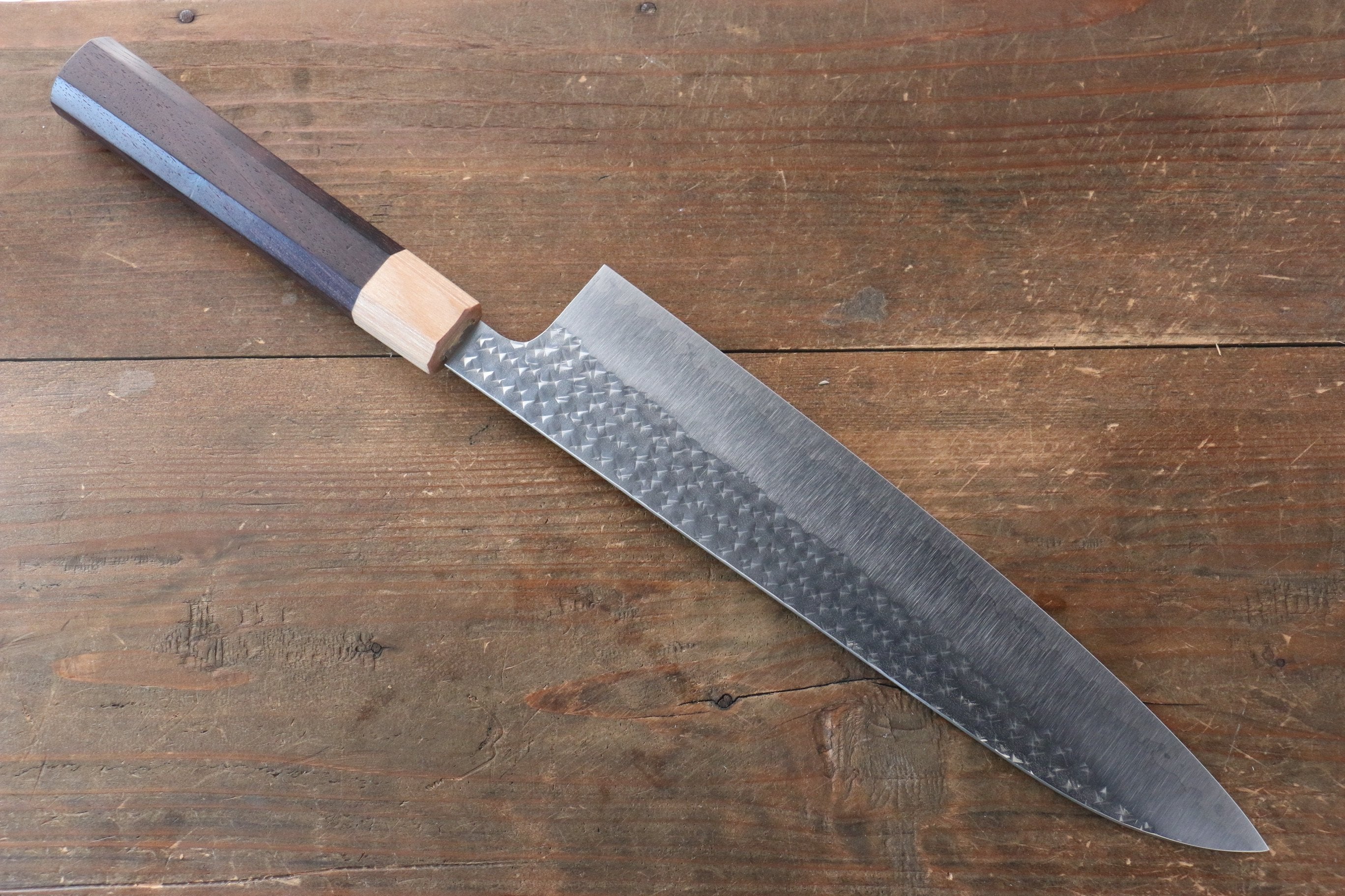 Yu Kurosaki Senko SG2 Hammered Gyuto 240mm Shitan Handle - Seisuke Knife