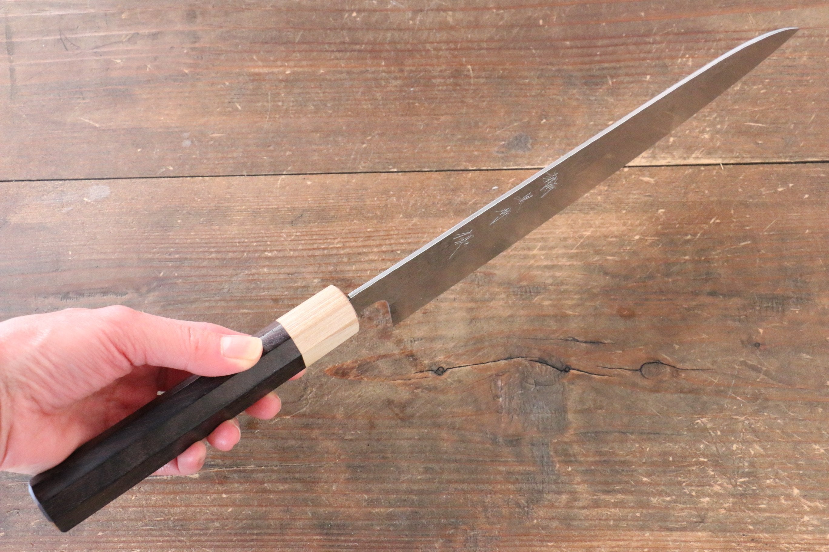 Yu Kurosaki Senko SG2 Hammered Gyuto 240mm Shitan Handle - Seisuke Knife