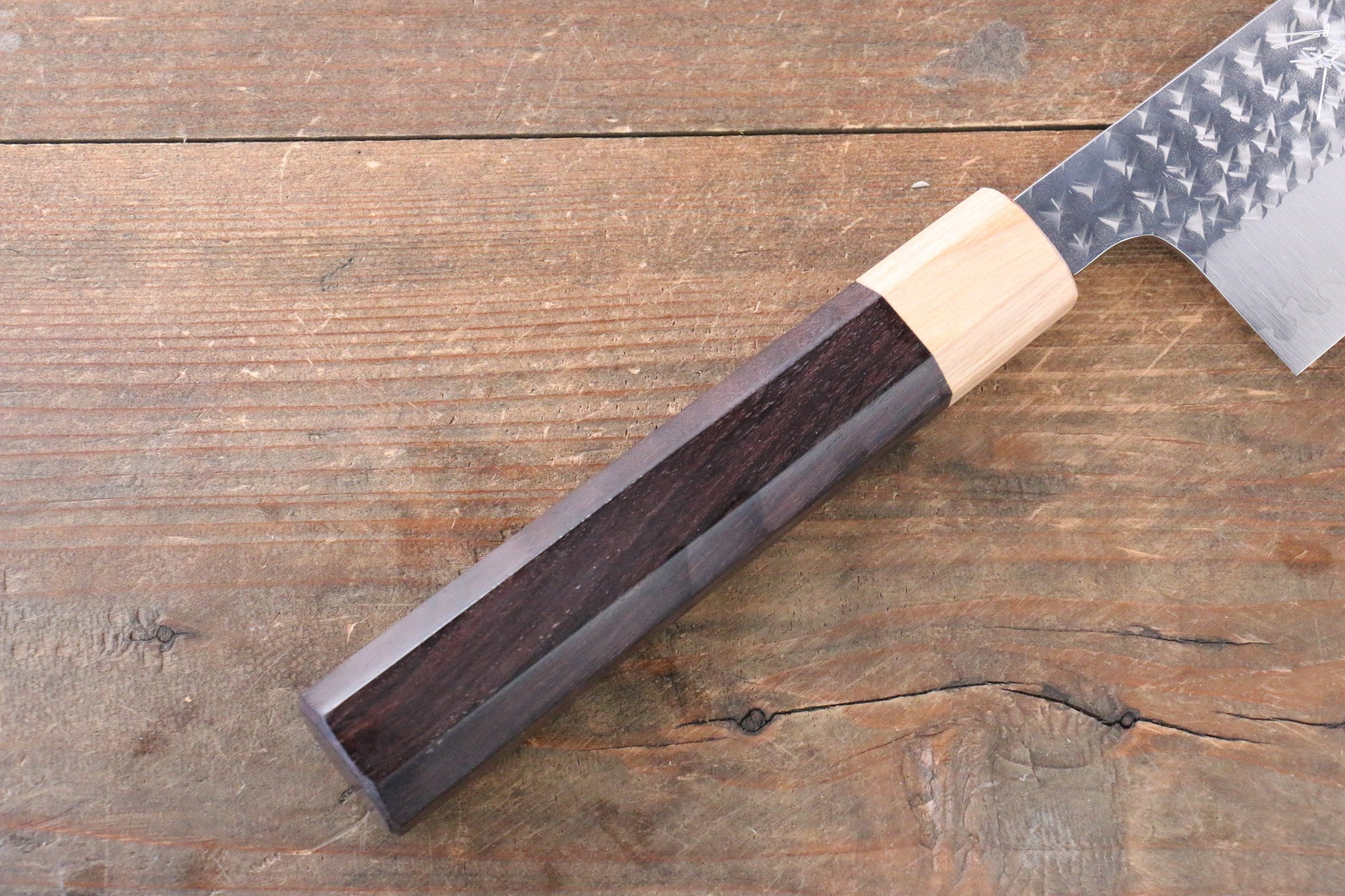 Yu Kurosaki Senko SG2 Hammered Gyuto 240mm Shitan Handle - Seisuke Knife
