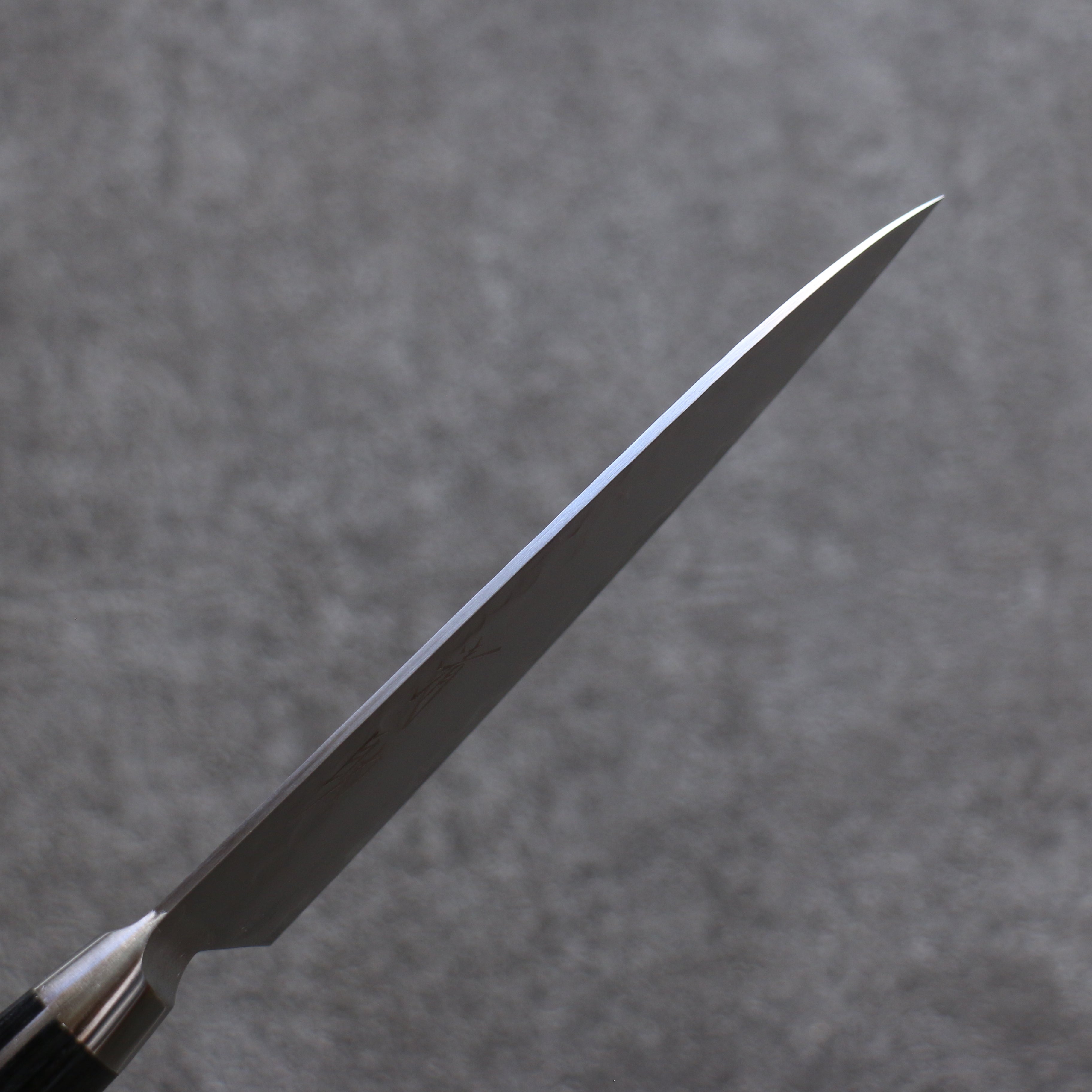 Seisuke VG5 Hammered Kasumitogi Petty-Utility 120mm Black Pakkawood Handle - Seisuke Knife