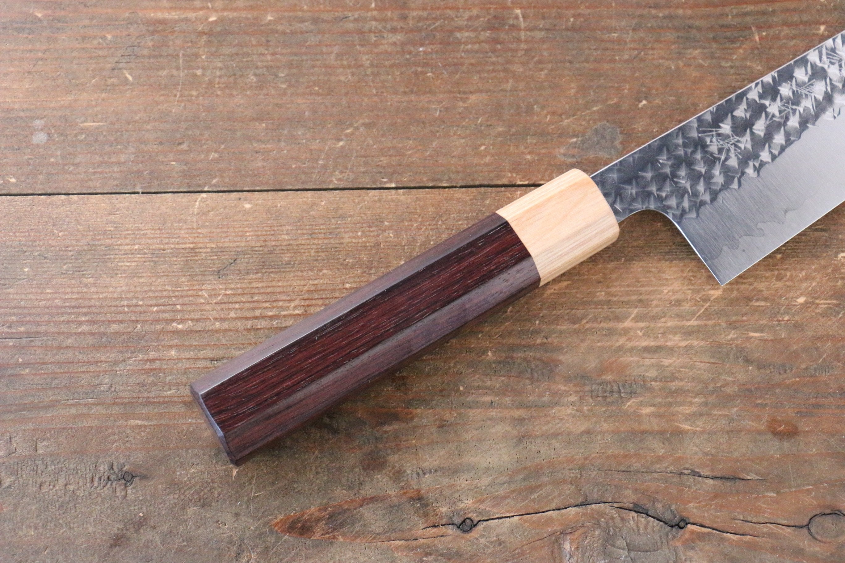 Yu Kurosaki Senko SG2 Hammered Bunka 165mm Shitan Handle - Seisuke Knife