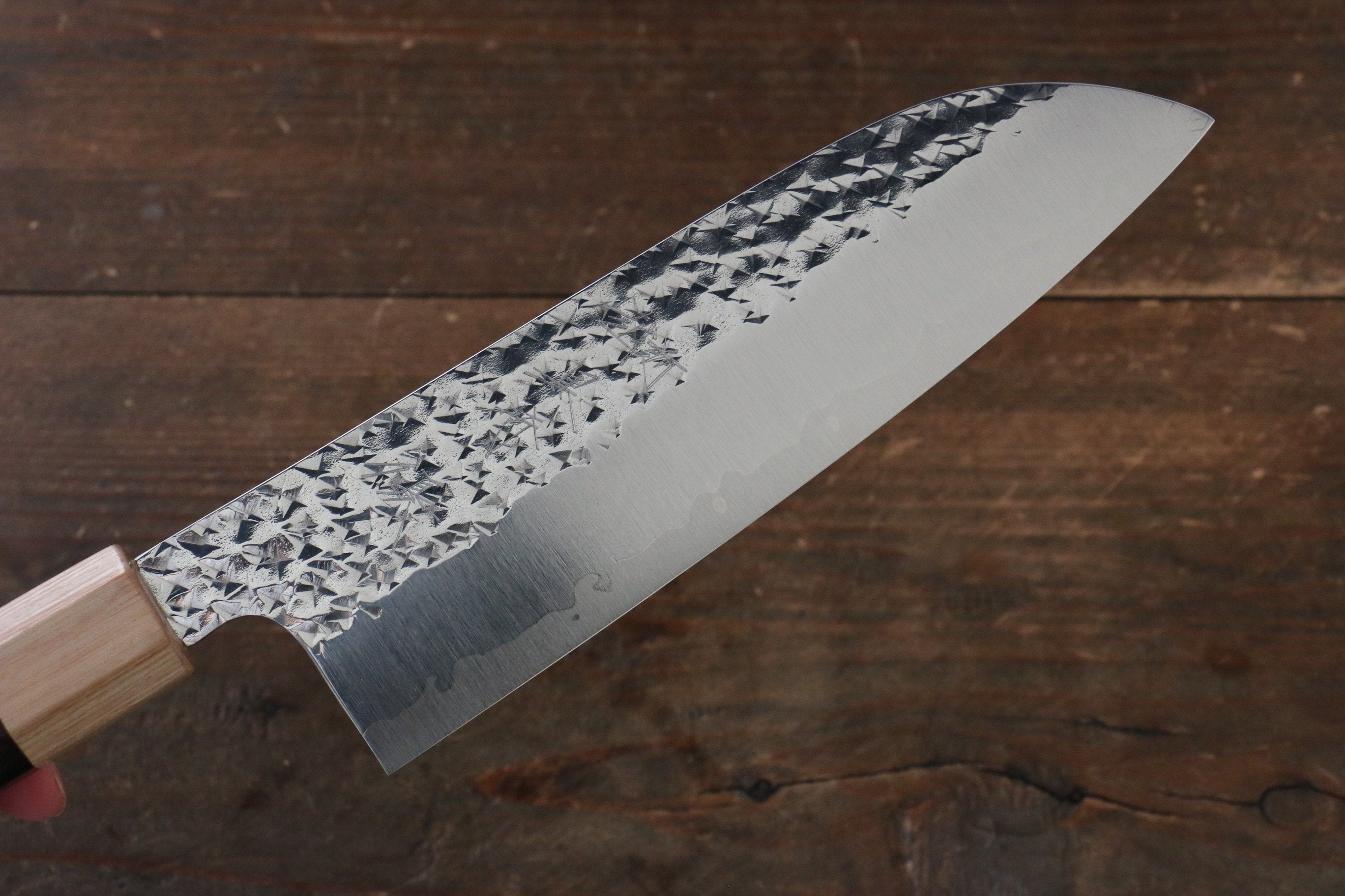 Yu Kurosaki Senko SG2 Hammered Santoku 165mm Shitan Handle - Seisuke Knife