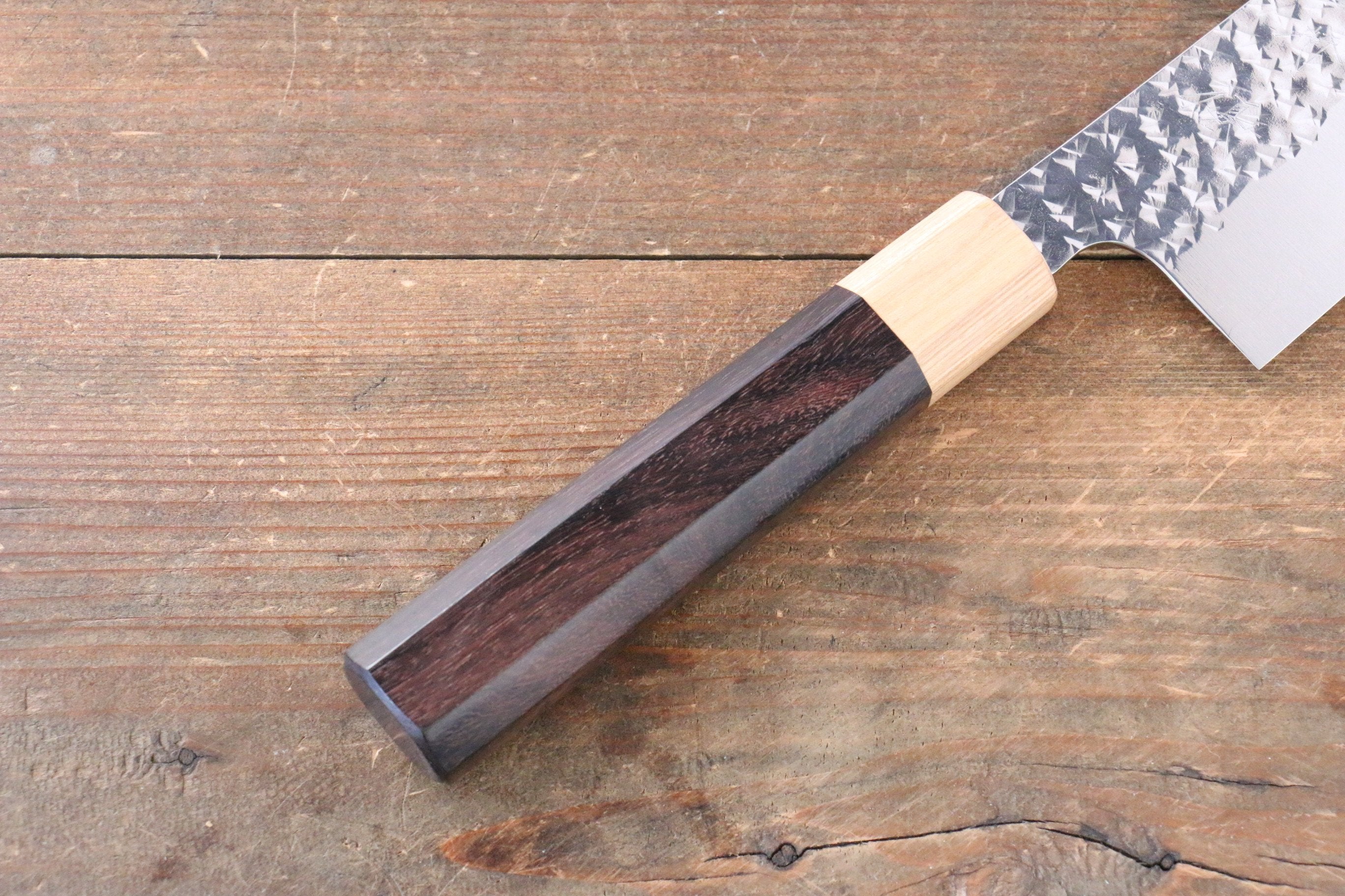 Yu Kurosaki Senko SG2 Hammered Santoku 165mm Shitan Handle - Seisuke Knife
