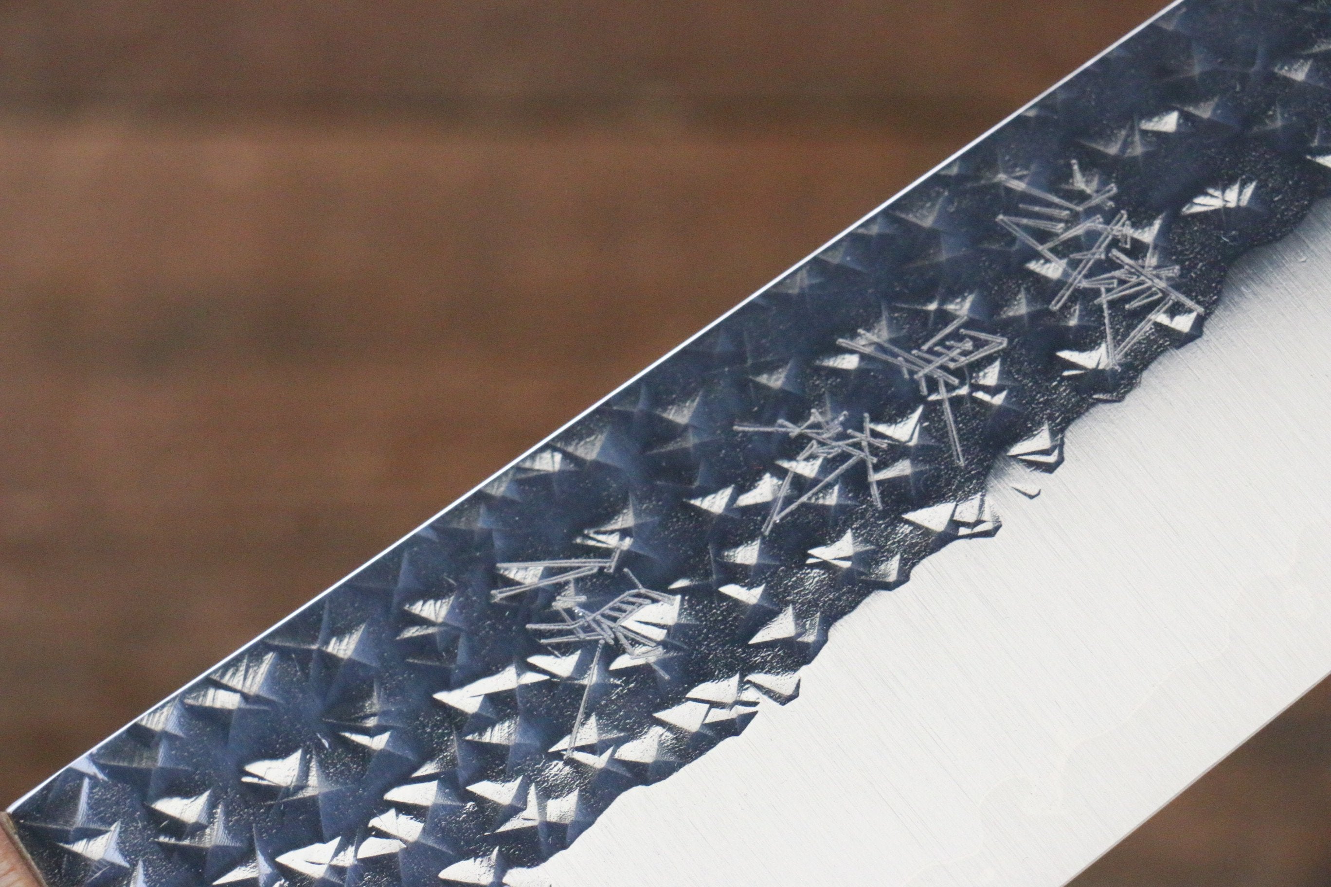Yu Kurosaki Senko SG2 Hammered Santoku 165mm Shitan Handle - Seisuke Knife