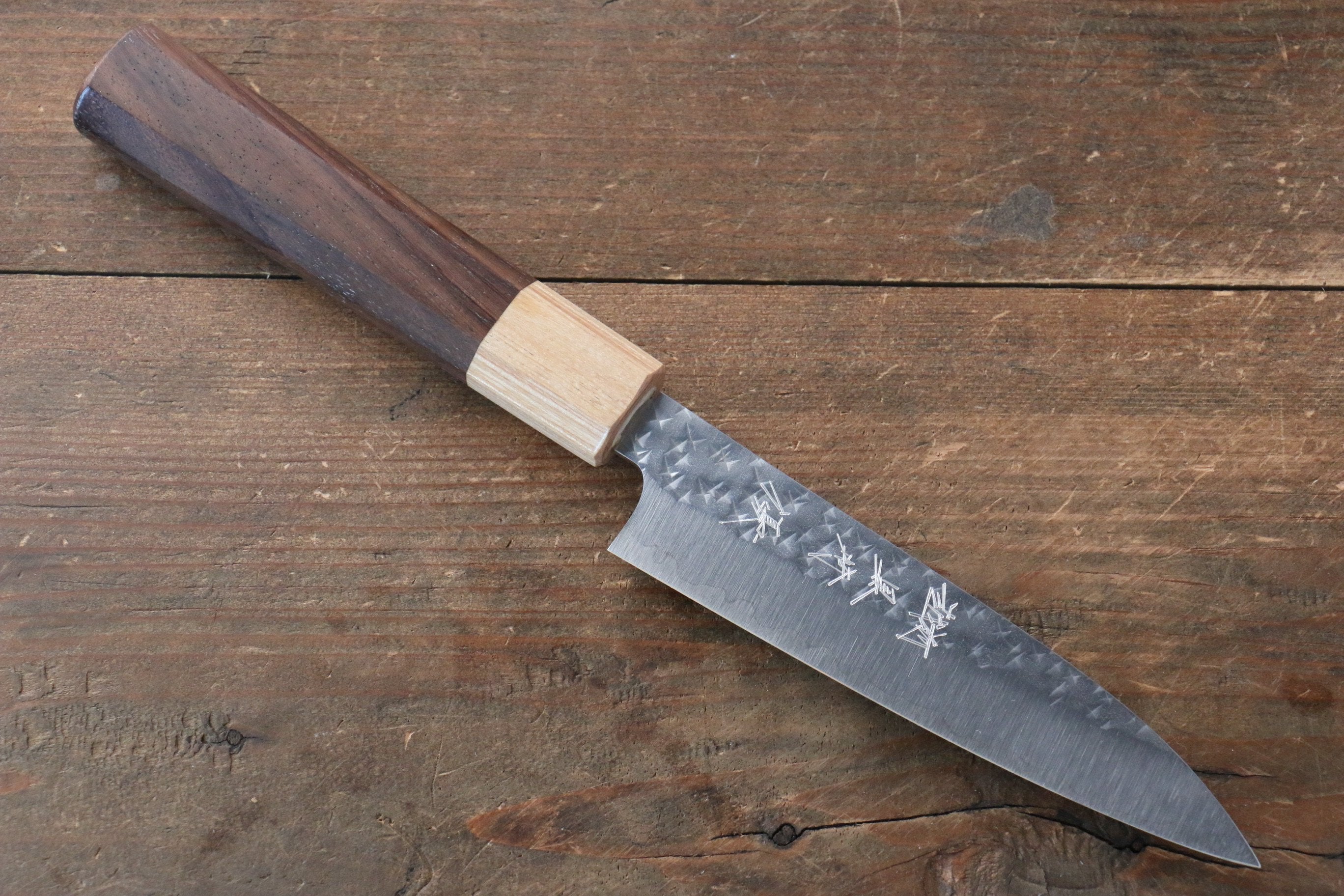 Yu Kurosaki Senko SG2 Hammered Petty-Utility 120mm Shitan Handle - Seisuke Knife