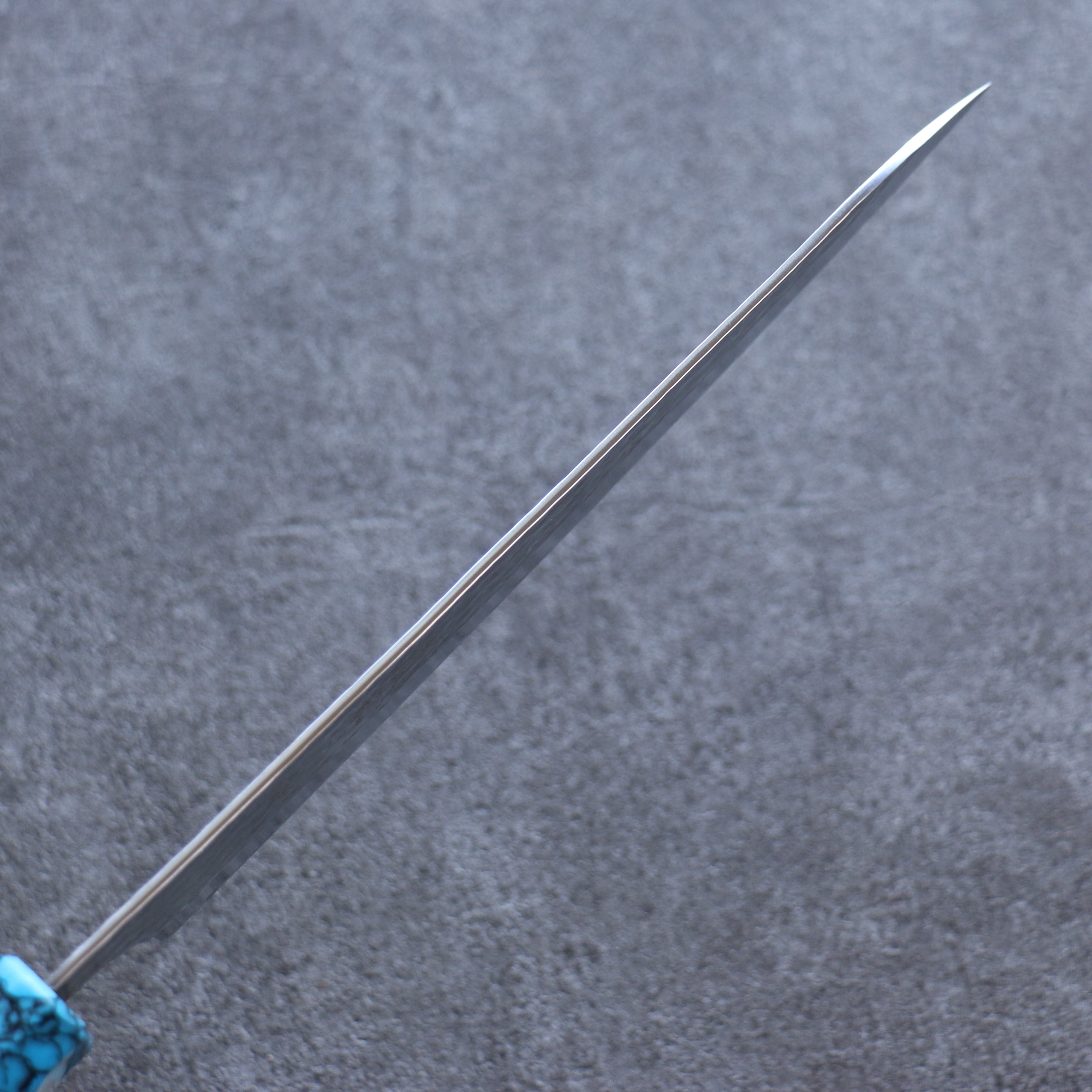 Yu Kurosaki Senko Ei SG2 Hammered Gyuto 210mm Wenge(ferrule: Turquoise with Ring) Handle - Seisuke Knife