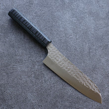  Yu Kurosaki Senko Ei SG2 Hammered Santoku 165mm Black Lacquered Handle - Seisuke Knife