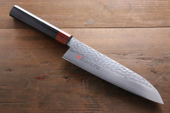 Iseya VG10 33 Layer Damascus Japanese Petty 80mm, Petty 150mm, Santoku 180mm, Small Santoku 135mm, Gyuto 210mm & Sushi Chef Knife 210mm Knife Set - Seisuke Knife