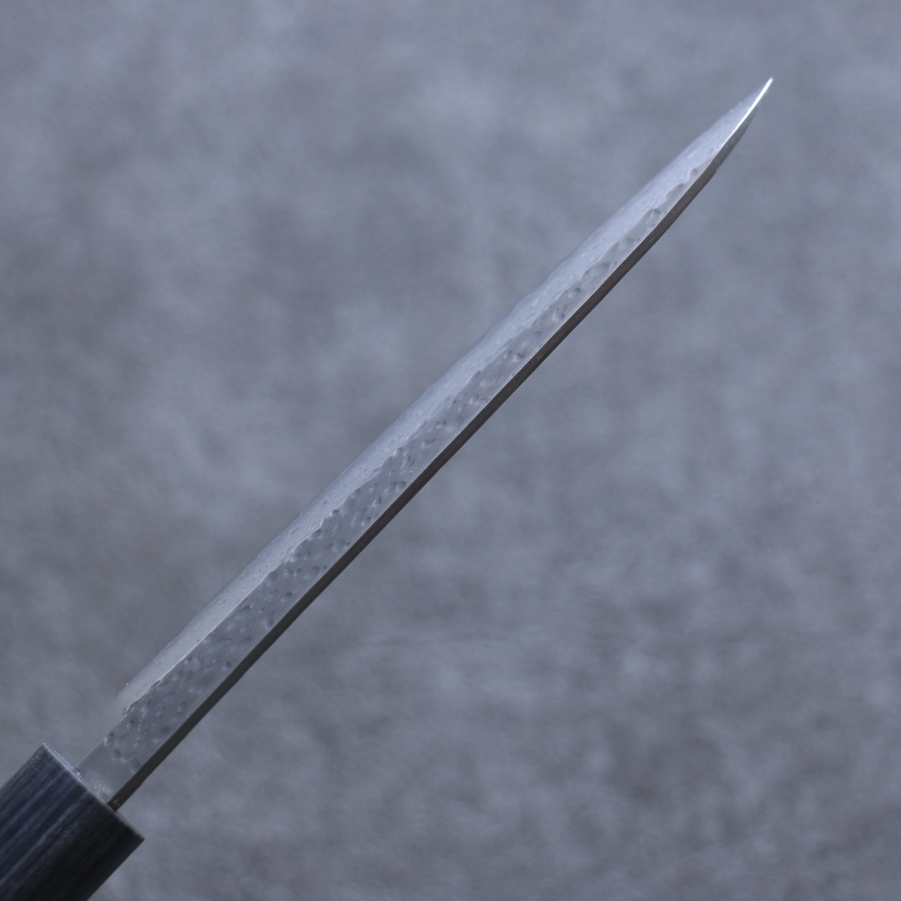 Shizu Gen VG10 Hammered Kurouchi Petty-Utility 130mm Brown Pakkawood Handle - Seisuke Knife
