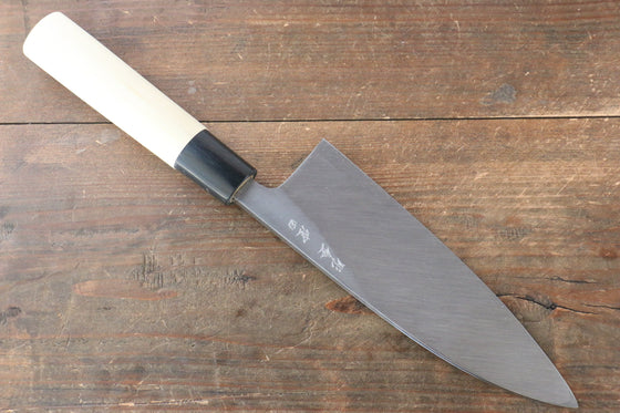 Sakai Takayuki Kasumitogi White Steel Ittouryumon Engraved Deba - Seisuke Knife