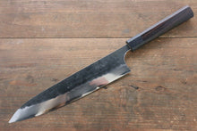  [Left Handed] Seisuke Blue Steel No.2 Hammered Kurouchi Gyuto 240mm with Shitan Handle - Seisuke Knife