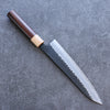 Seisuke Shitan Blue Super Hammered Kurouchi Gyuto 210mm Shitan Handle - Seisuke Knife