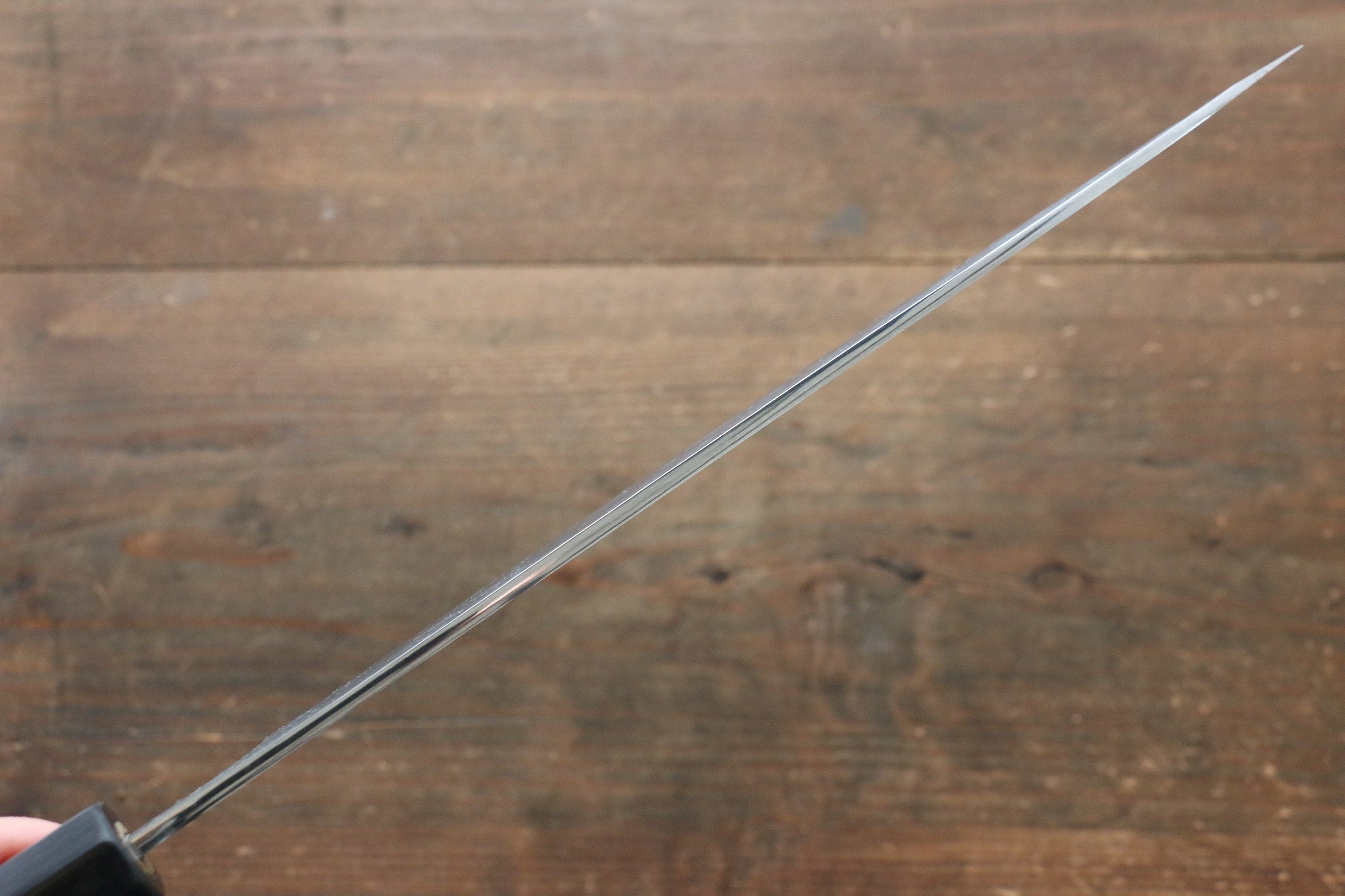 Seisuke [Left Handed] Blue Steel No.2 Hammered Kurouchi Gyuto 240mm Shitan Handle - Seisuke Knife