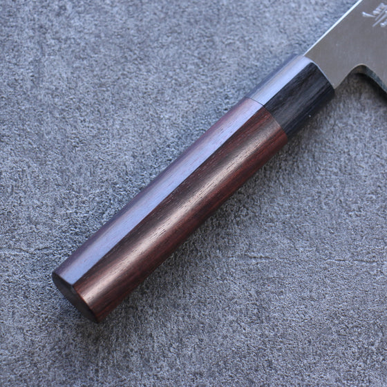 Seisuke Blue Steel Kasumitogi Funayuki 180mm Rosewood Handle - Seisuke Knife