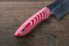 Takeshi Saji Coreless Mirrored Finish Gyuto 180mm Red White Micarta (Nomura Style) Handle - Seisuke Knife - Slide 6