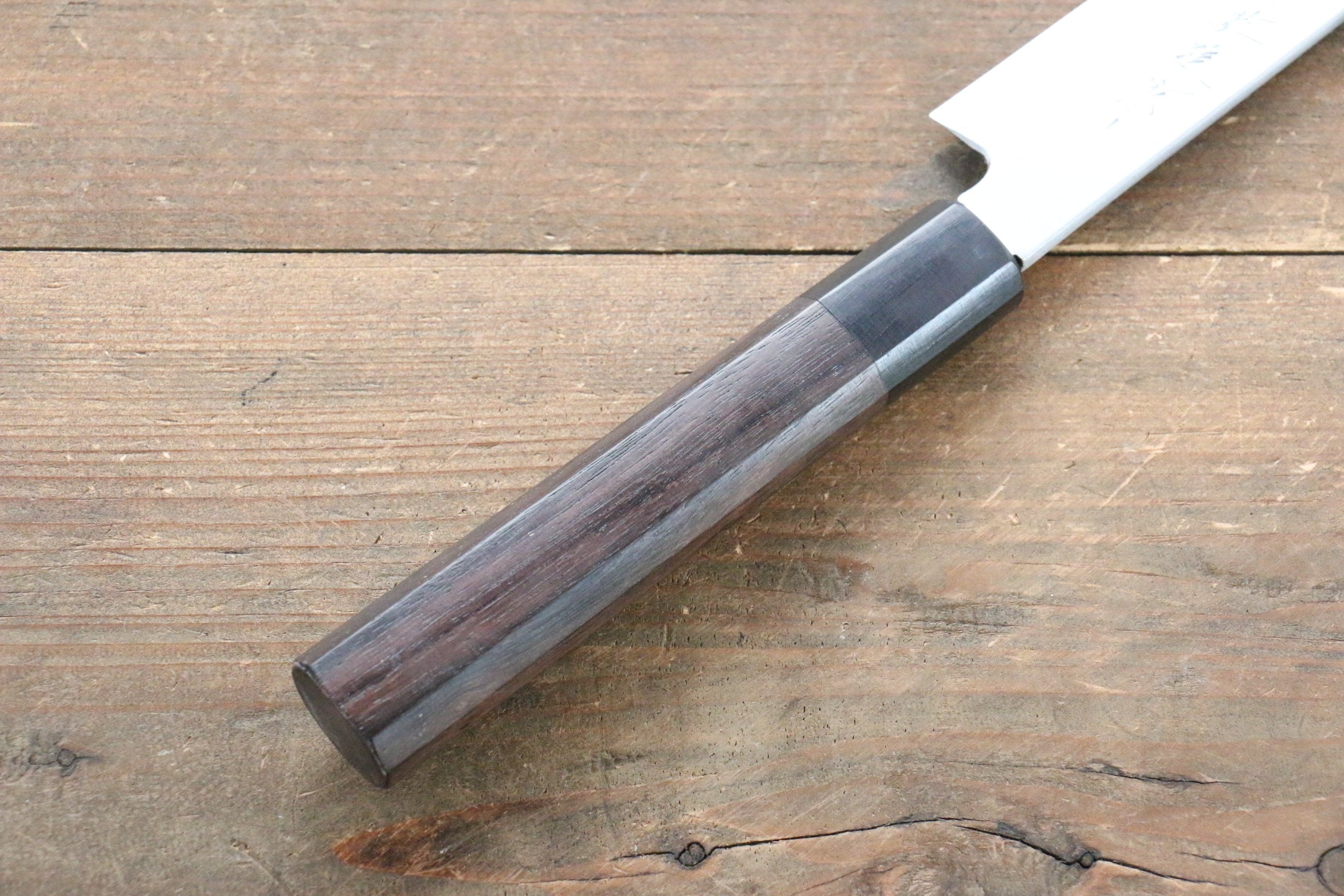 [Left Handed] Hideo Kitaoka White Steel No.2 Damascus Yanagiba Japanese Chef Knife 210mm - Seisuke Knife