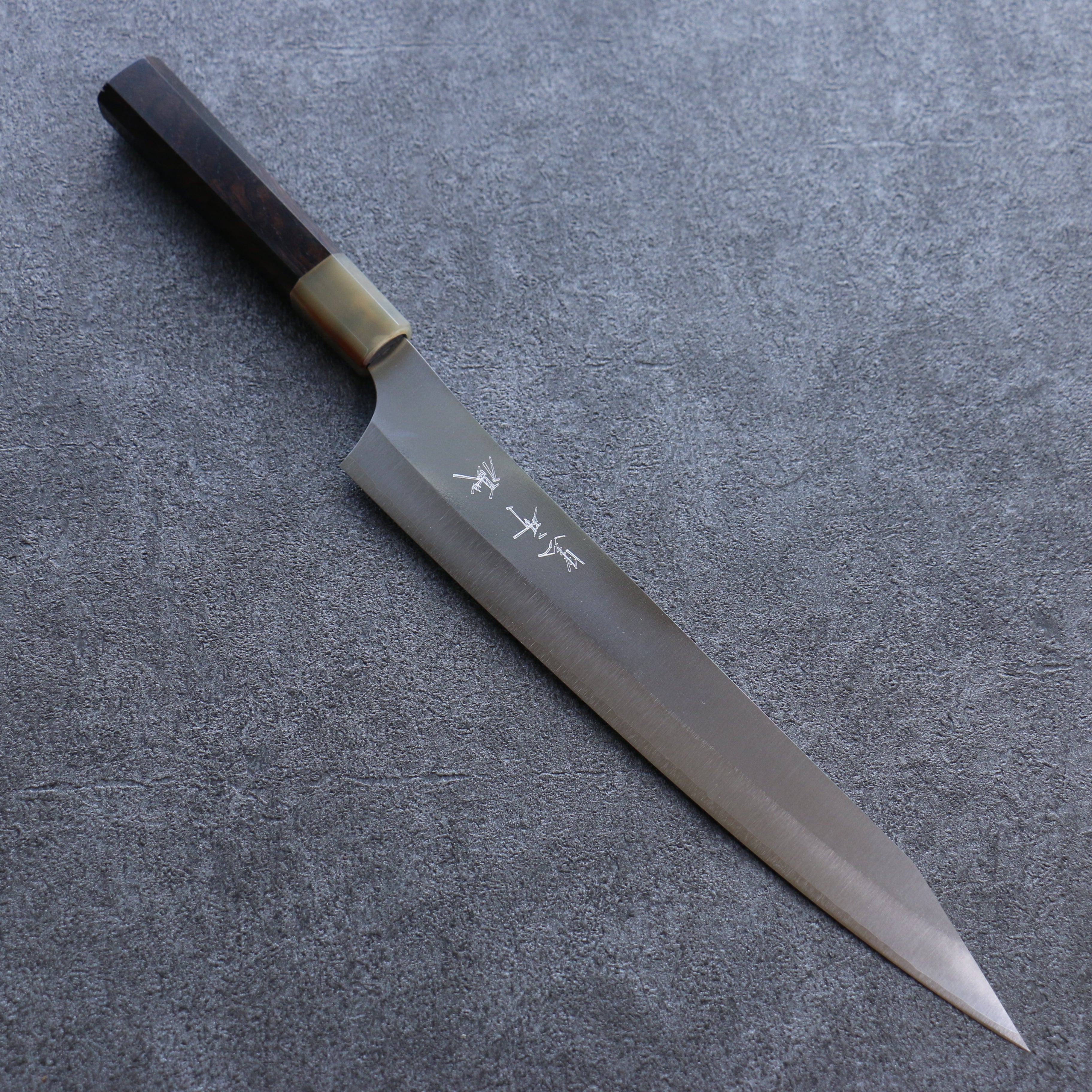 Yu Kurosaki New Gekko VG-XEOS Sujihiki 270mm Ebony Wood (ferrule: White Water Buffalo Horn) Handle - Seisuke Knife