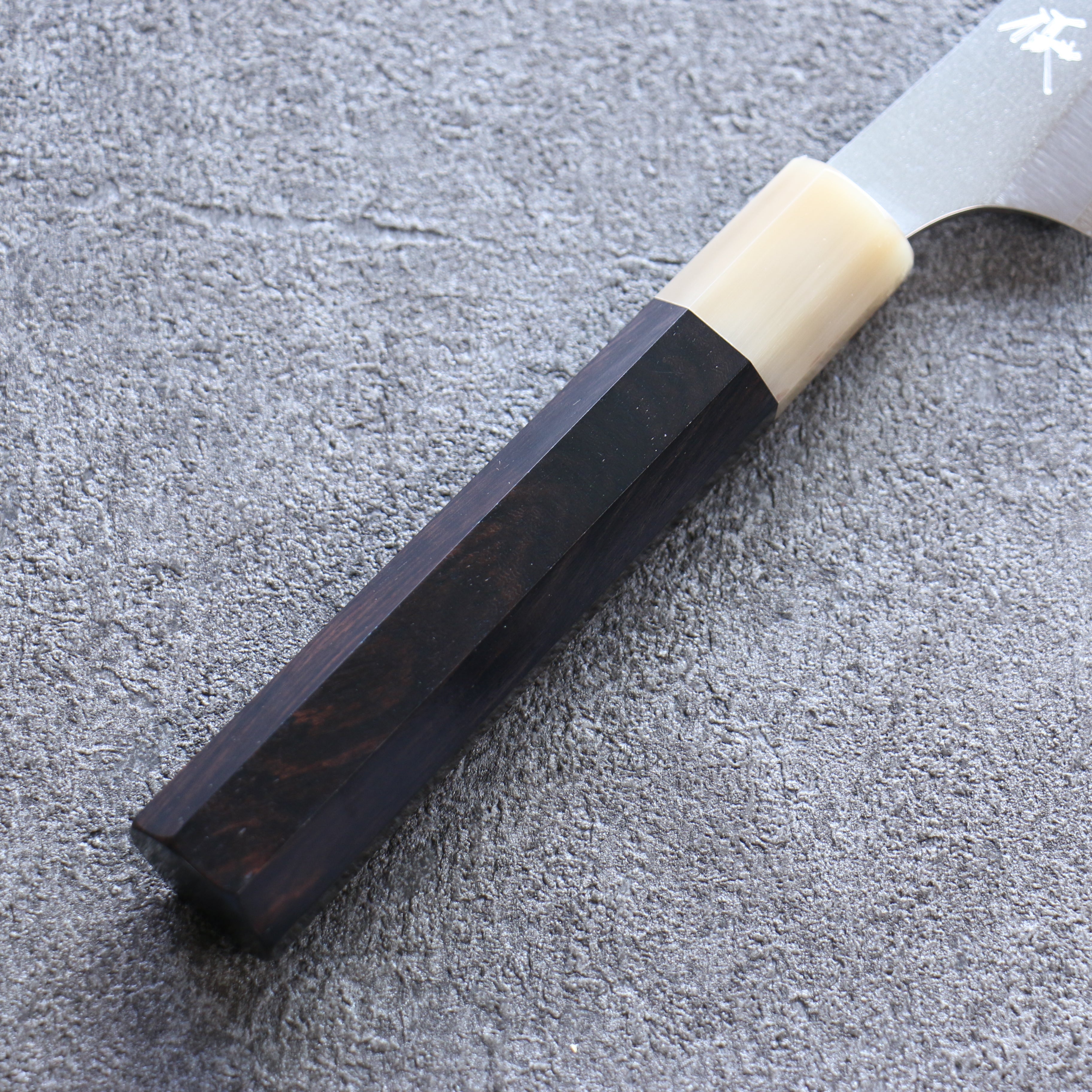 Yu Kurosaki New Gekko VG-XEOS Petty-Utility 130mm Ebony Wood & Buffalo Horn Handle - Seisuke Knife