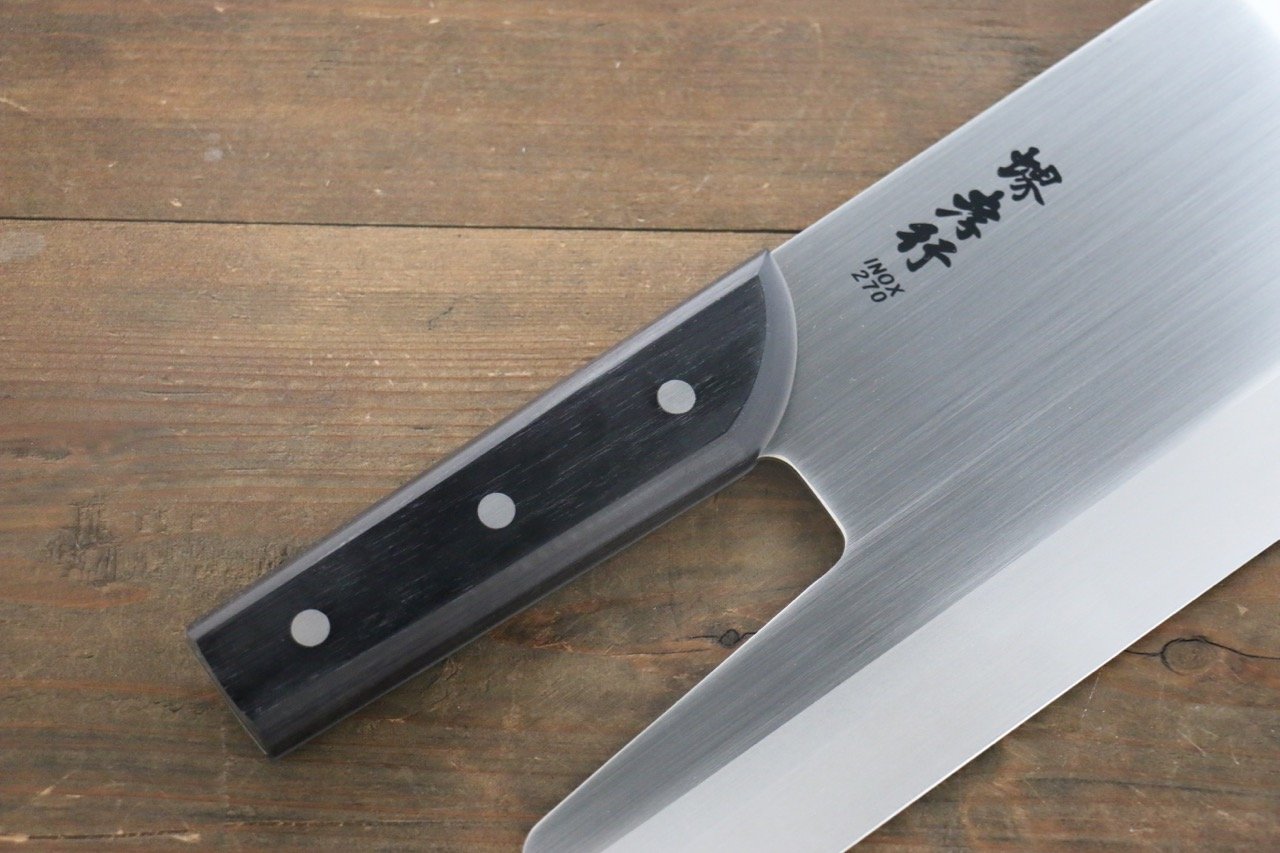[Left Handed] Sakai Takayuki INOX Molybdenum Steel Soba Knife 270m - Seisuke Knife