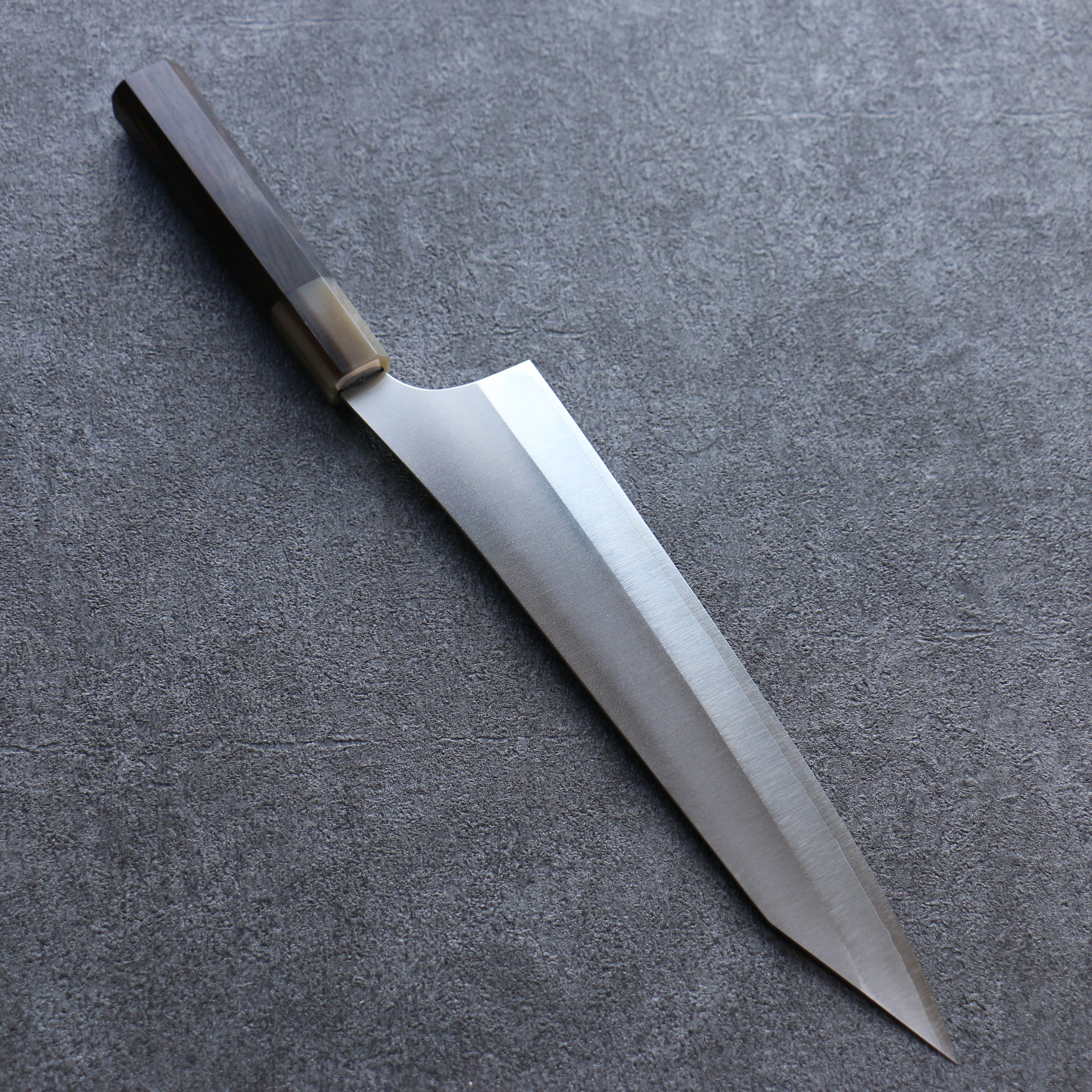 Yu Kurosaki New Gekko VG-XEOS Gyuto 240mm Ebony Wood & White Water Buffalo Horn Handle - Seisuke Knife