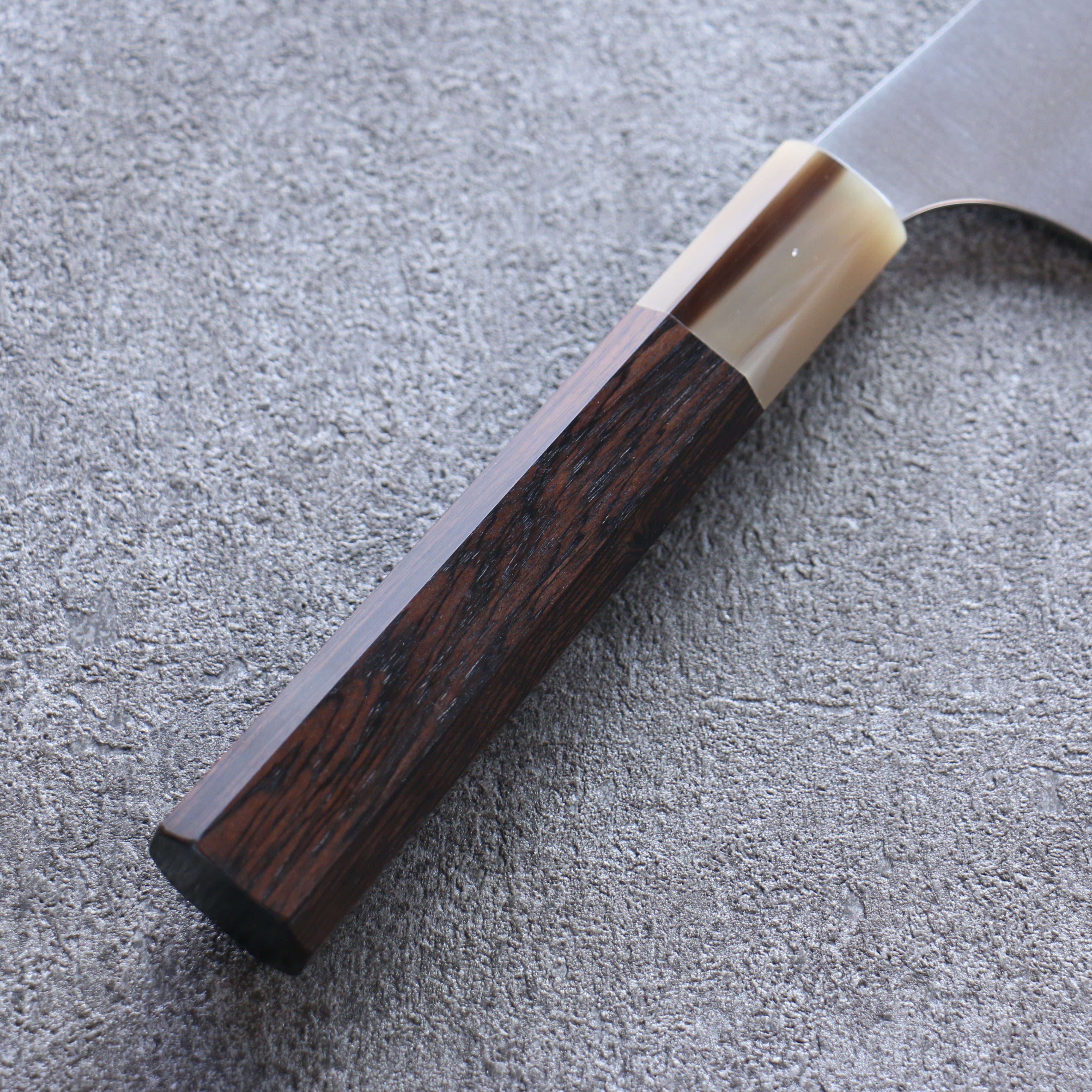 Yu Kurosaki New Gekko VG-XEOS Gyuto 240mm Ebony Wood & White Water Buffalo Horn Handle - Seisuke Knife