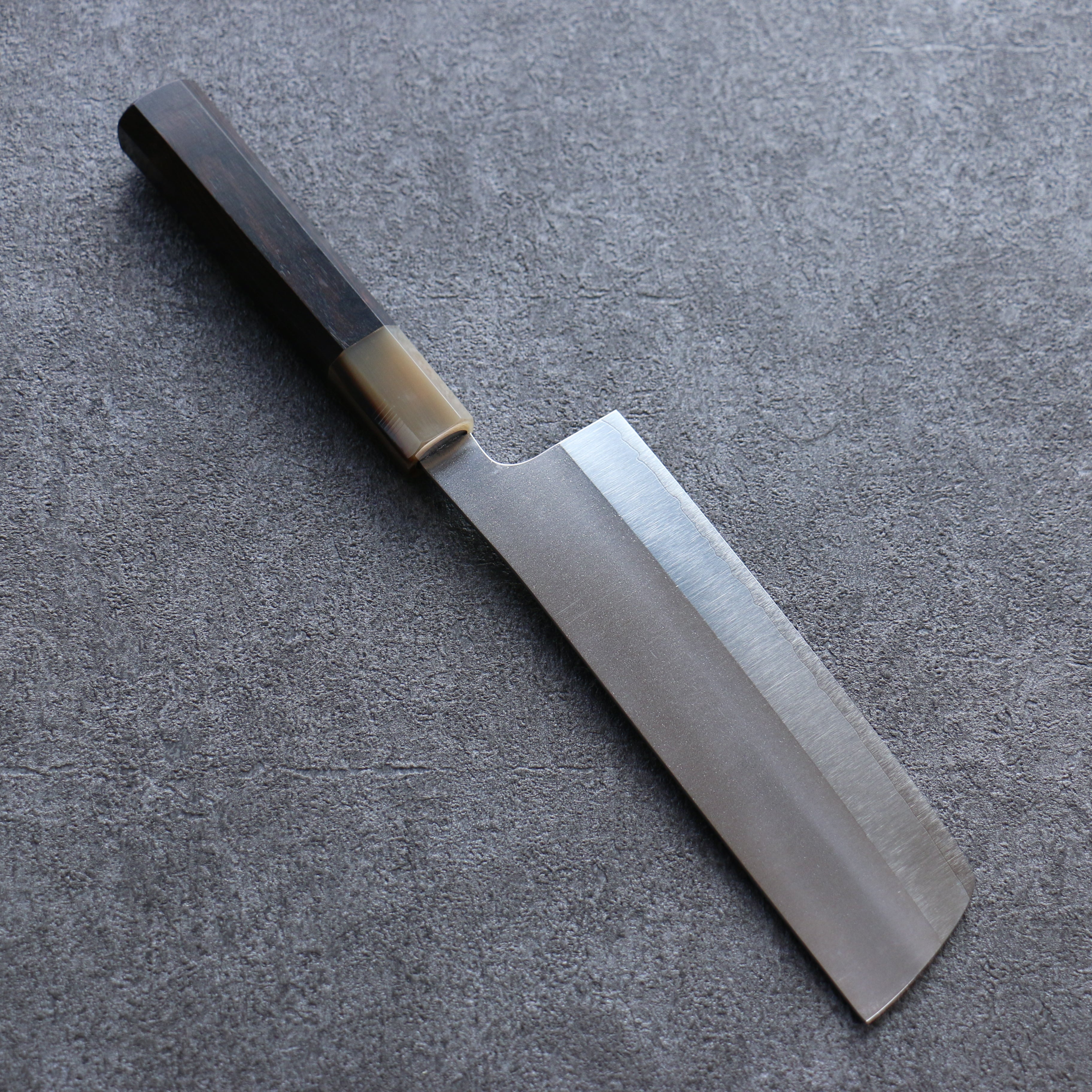 Yu Kurosaki New Gekko VG-XEOS Nakiri 165mm Ebony Wood (ferrule: White Water Buffalo Horn) Handle - Seisuke Knife