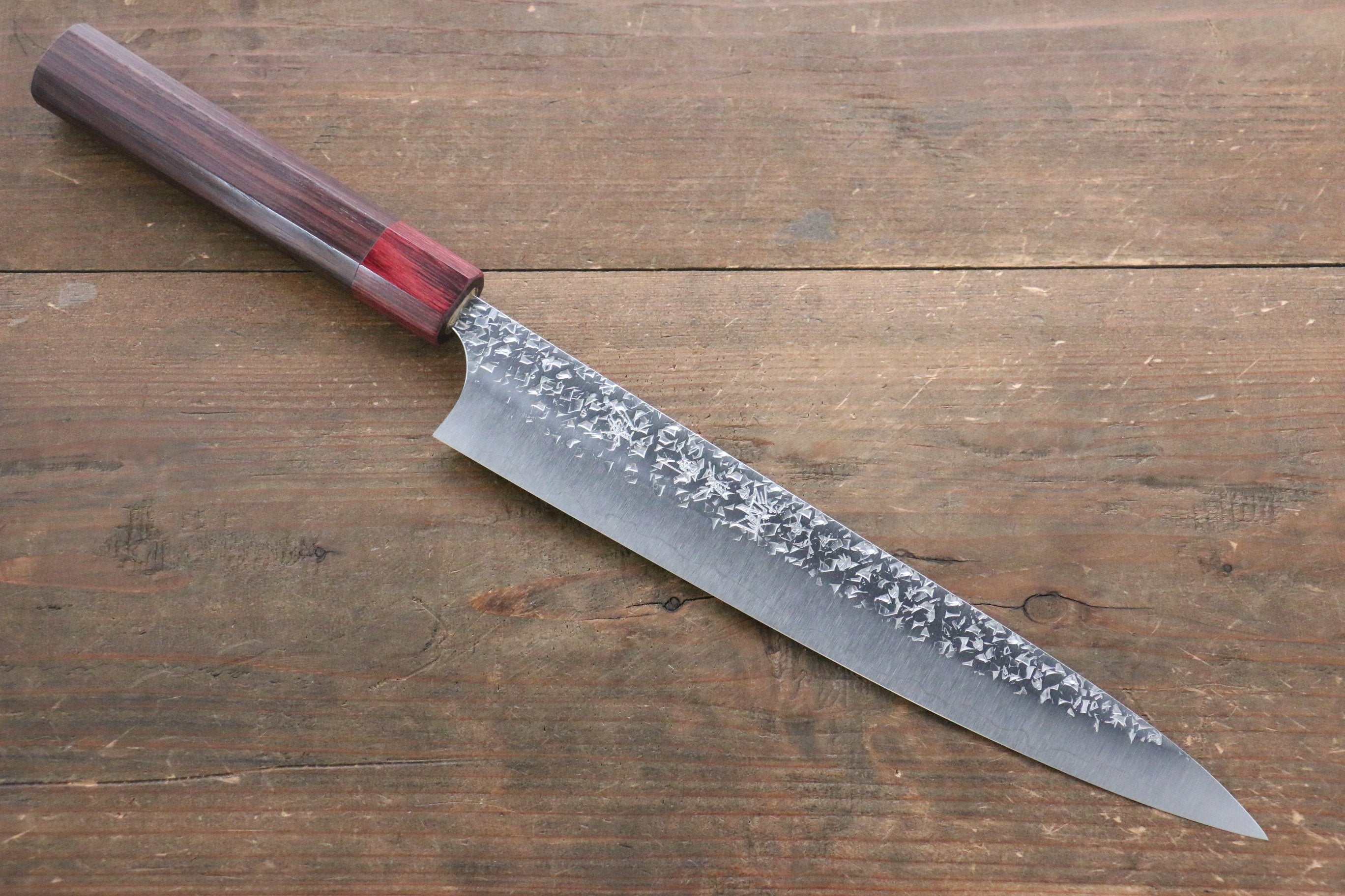Yu Kurosaki Shizuku SG2 Hammered Sujihiki 240mm - Seisuke Knife
