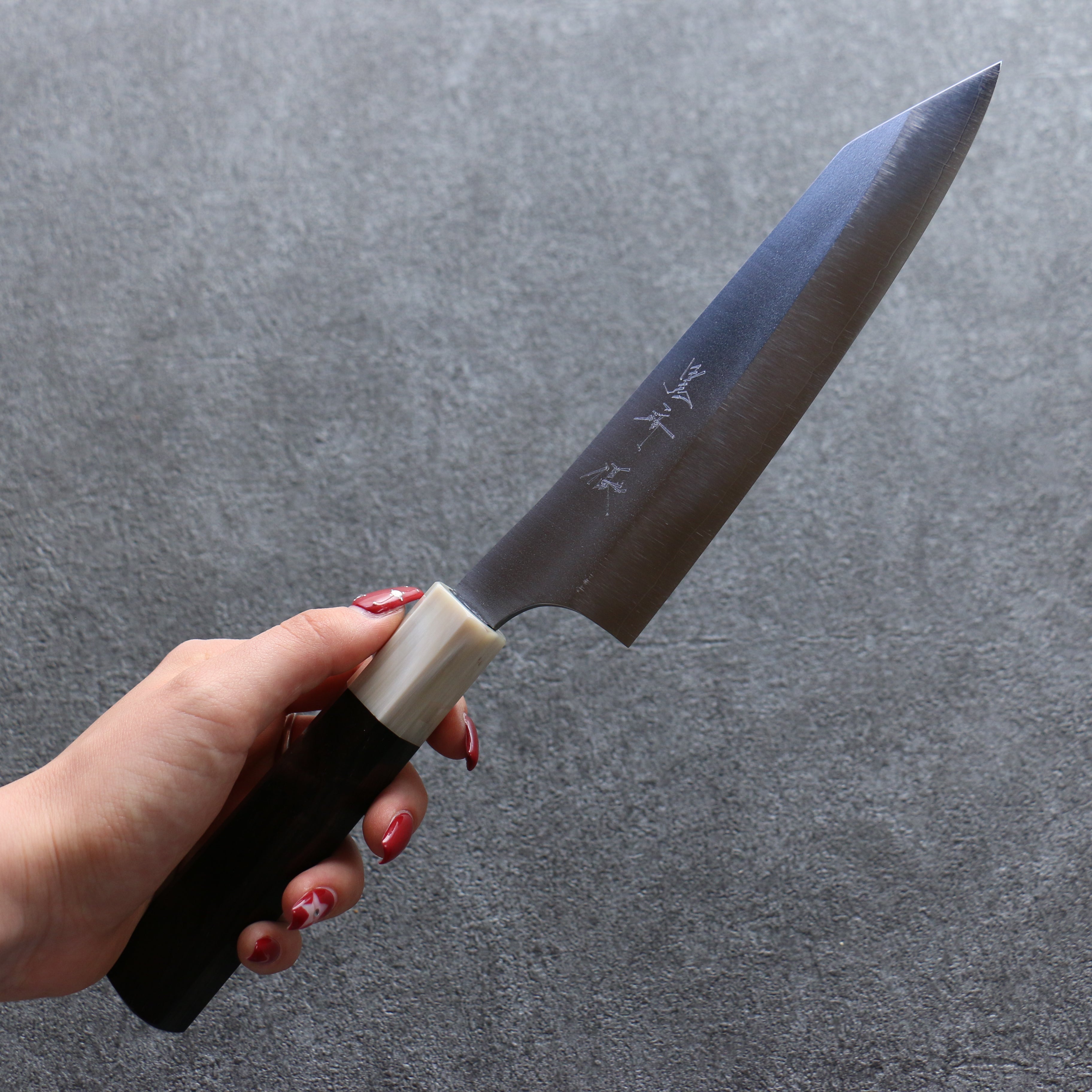 Yu Kurosaki New Gekko VG-XEOS Bunka 170mm Ebony Wood (ferrule: White Water Buffalo Horn) Handle - Seisuke Knife