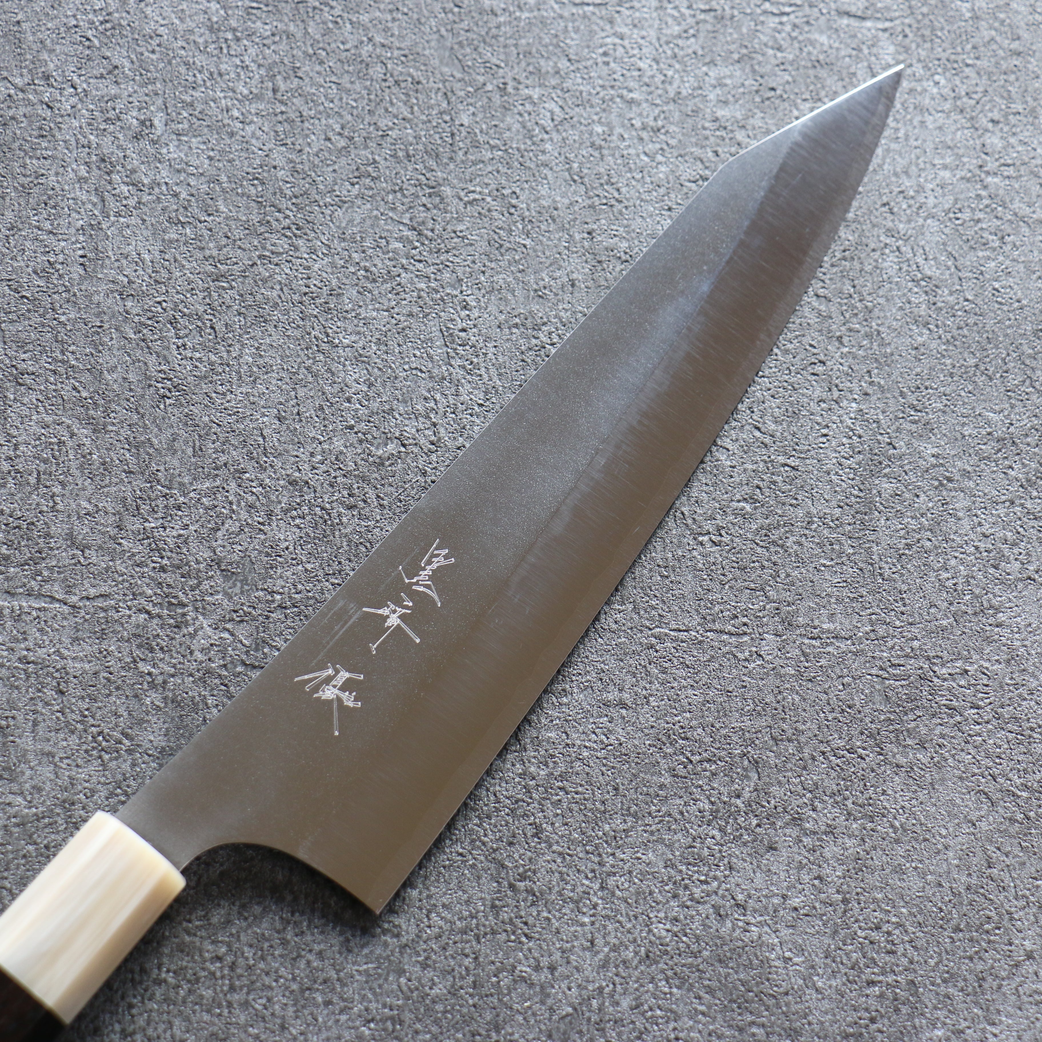Yu Kurosaki New Gekko VG-XEOS Gyuto 210mm Ebony Wood (ferrule: White Water Buffalo Horn) Handle - Seisuke Knife