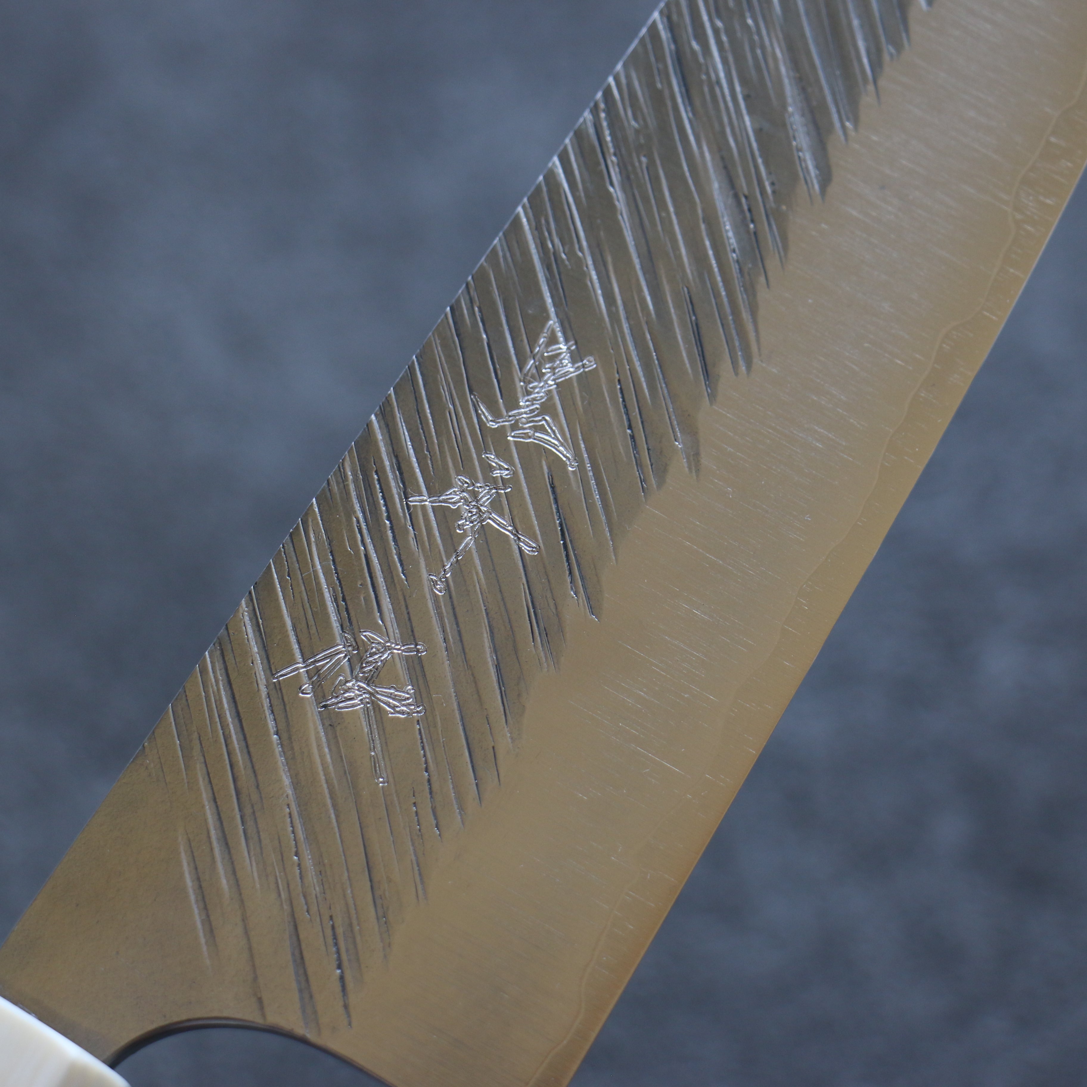 Yu Kurosaki Fujin SG2 Hammered Bunka 165mm Stabilized Birch Burl Handle - Seisuke Knife