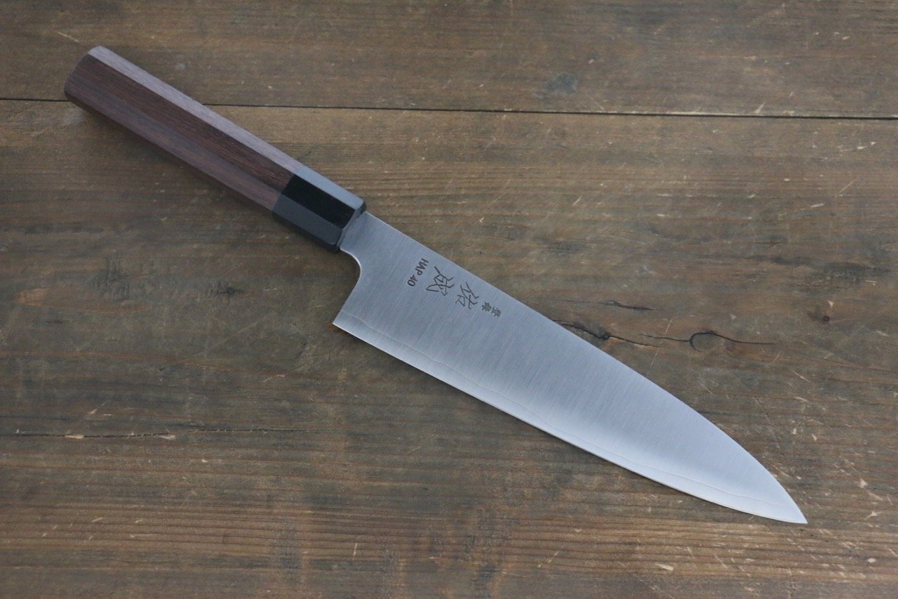 Sukenari HAP40 3 Layer Gyuto 210mm with Shitan Handle - Seisuke Knife