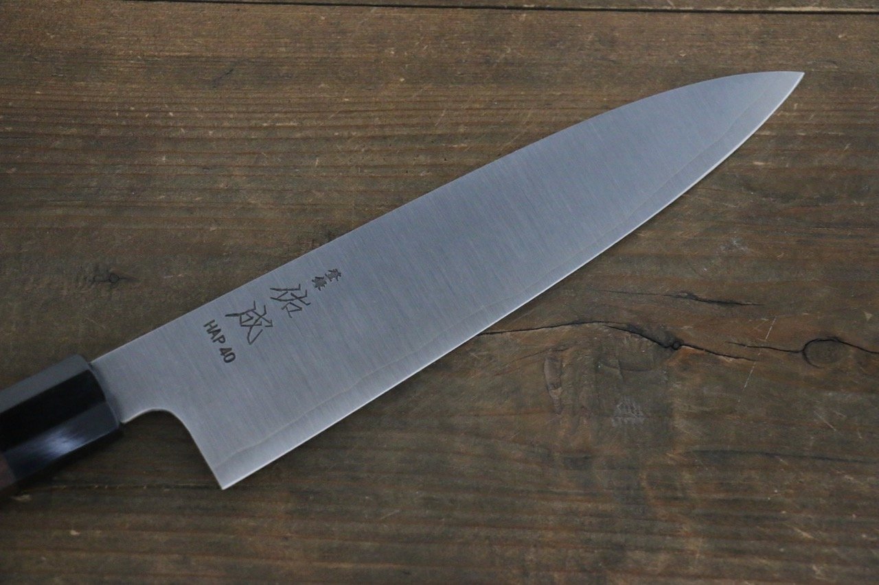 Sukenari HAP40 3 Layer Gyuto 210mm with Shitan Handle - Seisuke Knife