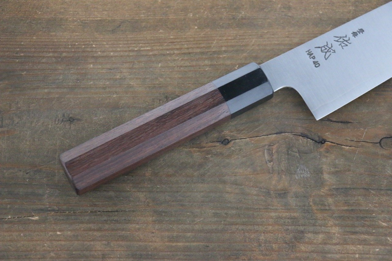 Sukenari HAP40 3 Layer Gyuto 210mm with Shitan Handle - Seisuke Knife