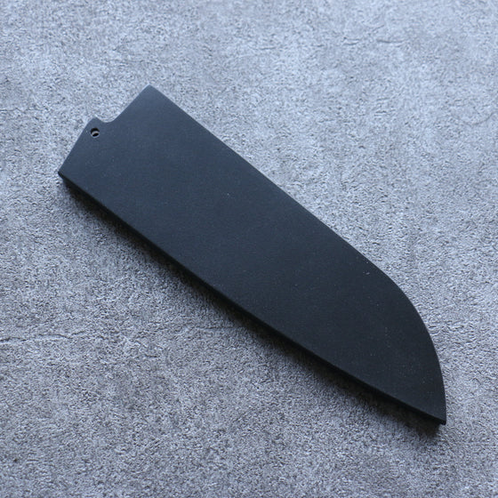 Black Magnolia Sheath for 165mm Santoku with Plywood pin 金子 - Seisuke Knife