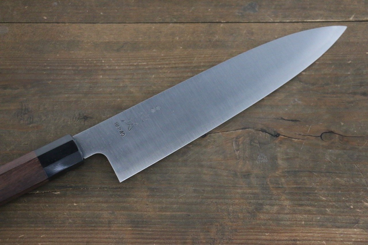 Sukenari HAP40 3 Layer Gyuto 240mm with Shitan Handle - Seisuke Knife