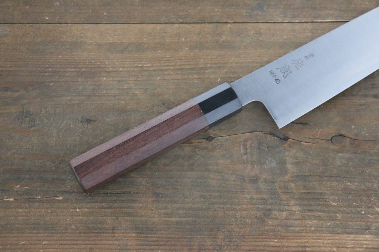 Sukenari HAP40 3 Layer Gyuto 240mm with Shitan Handle - Seisuke Knife