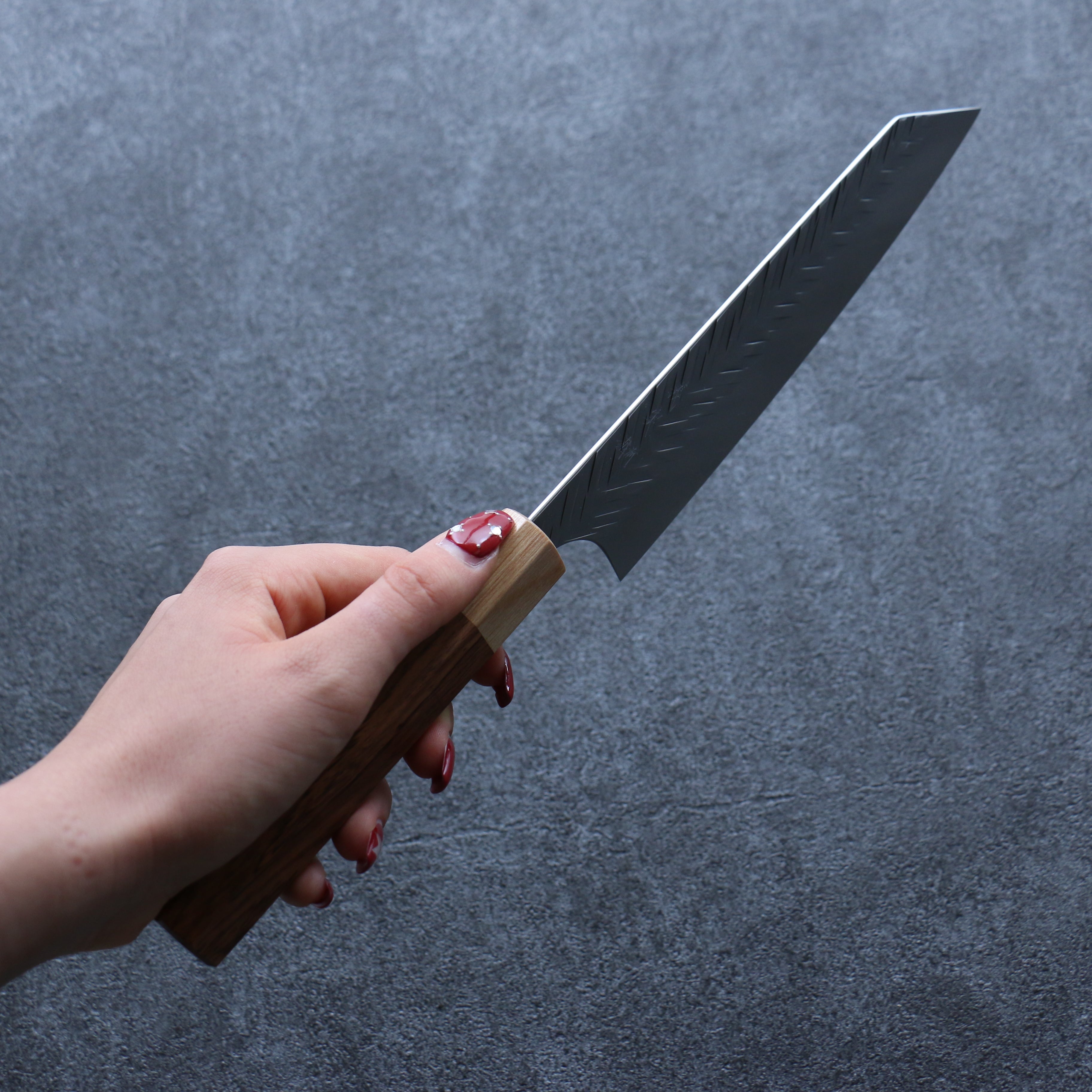 Yoshimi Kato SG2 Hammered ( V ) Bunka 165mm Honduras Handle - Seisuke Knife