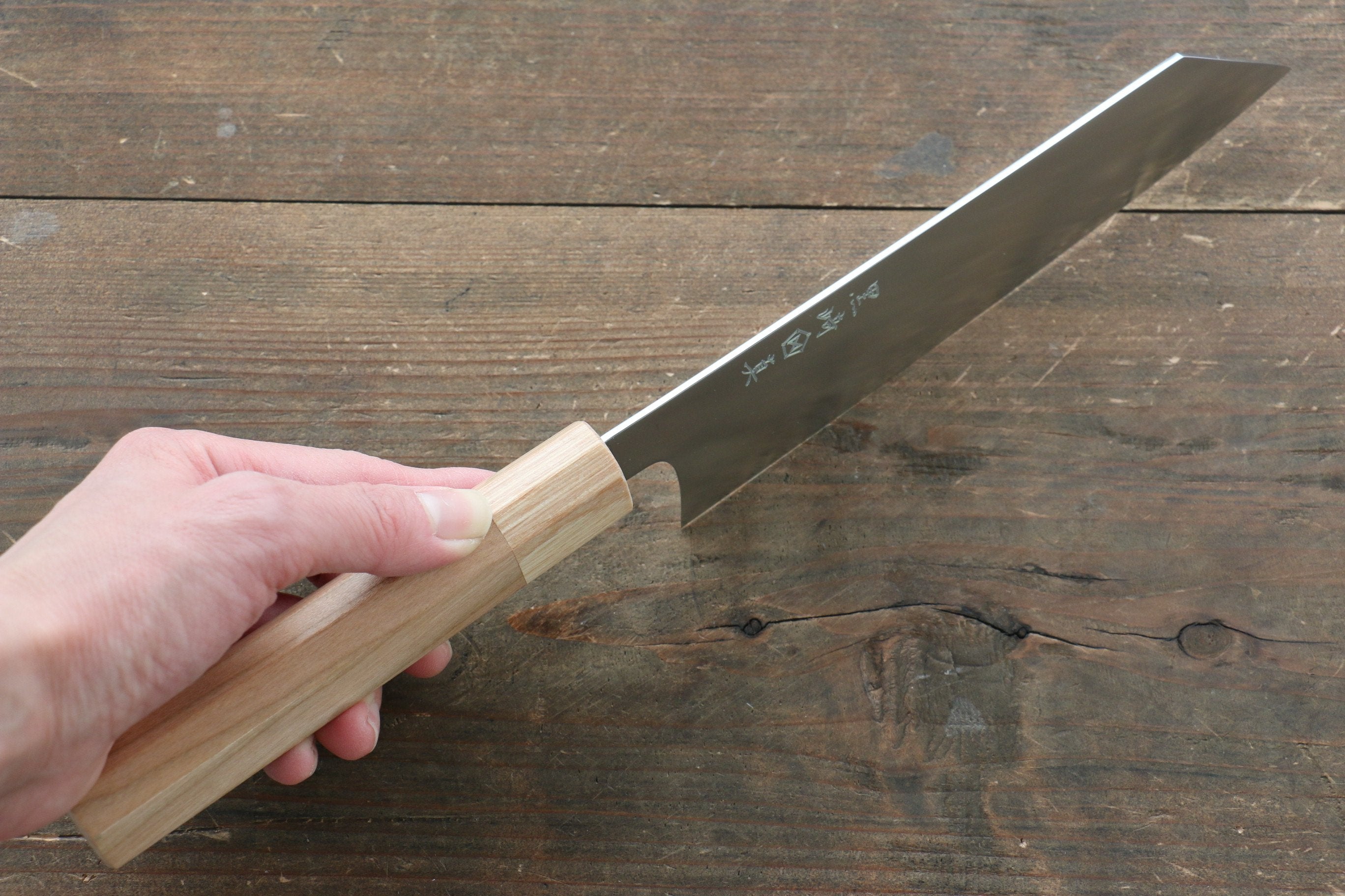 Makoto Kurosaki SG2 Bunka 180mm Cherry Wood Handle - Seisuke Knife
