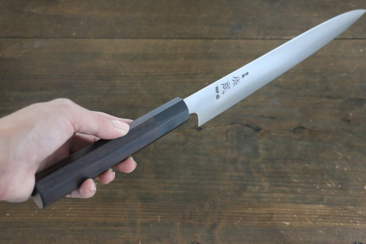 Sukenari HAP40 3 Layer Sujihiki 240mm Shitan Handle - Seisuke Knife